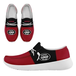 Custom Atlanta Red Black Shoes Personalized Sneaker FN018-D020278-3