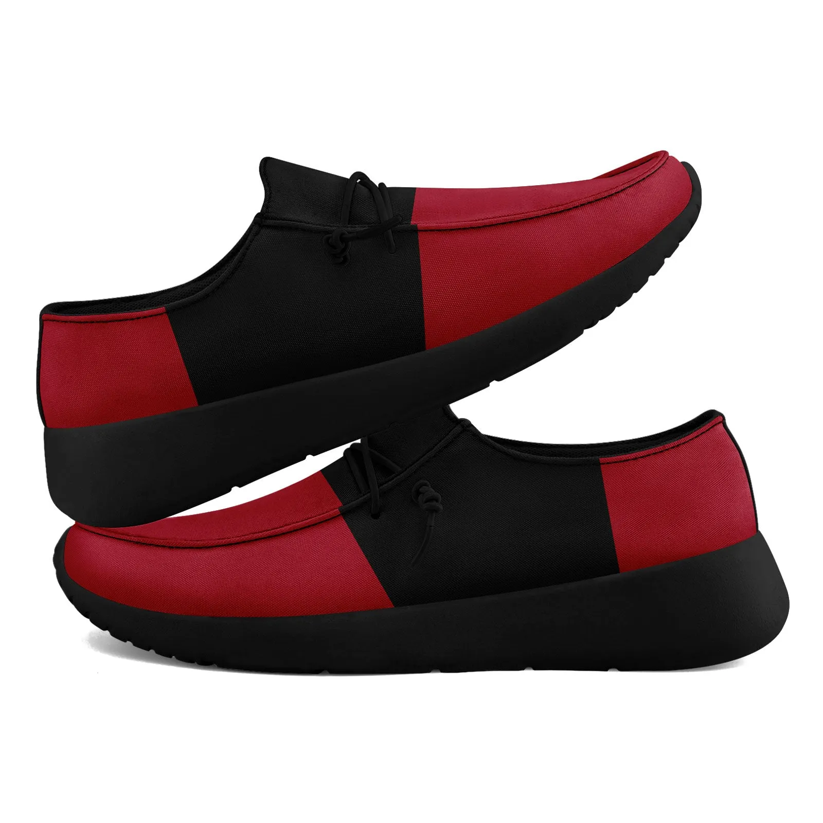 Custom Atlanta Red Black Shoes Personalized Sneaker FN018-D020278-3