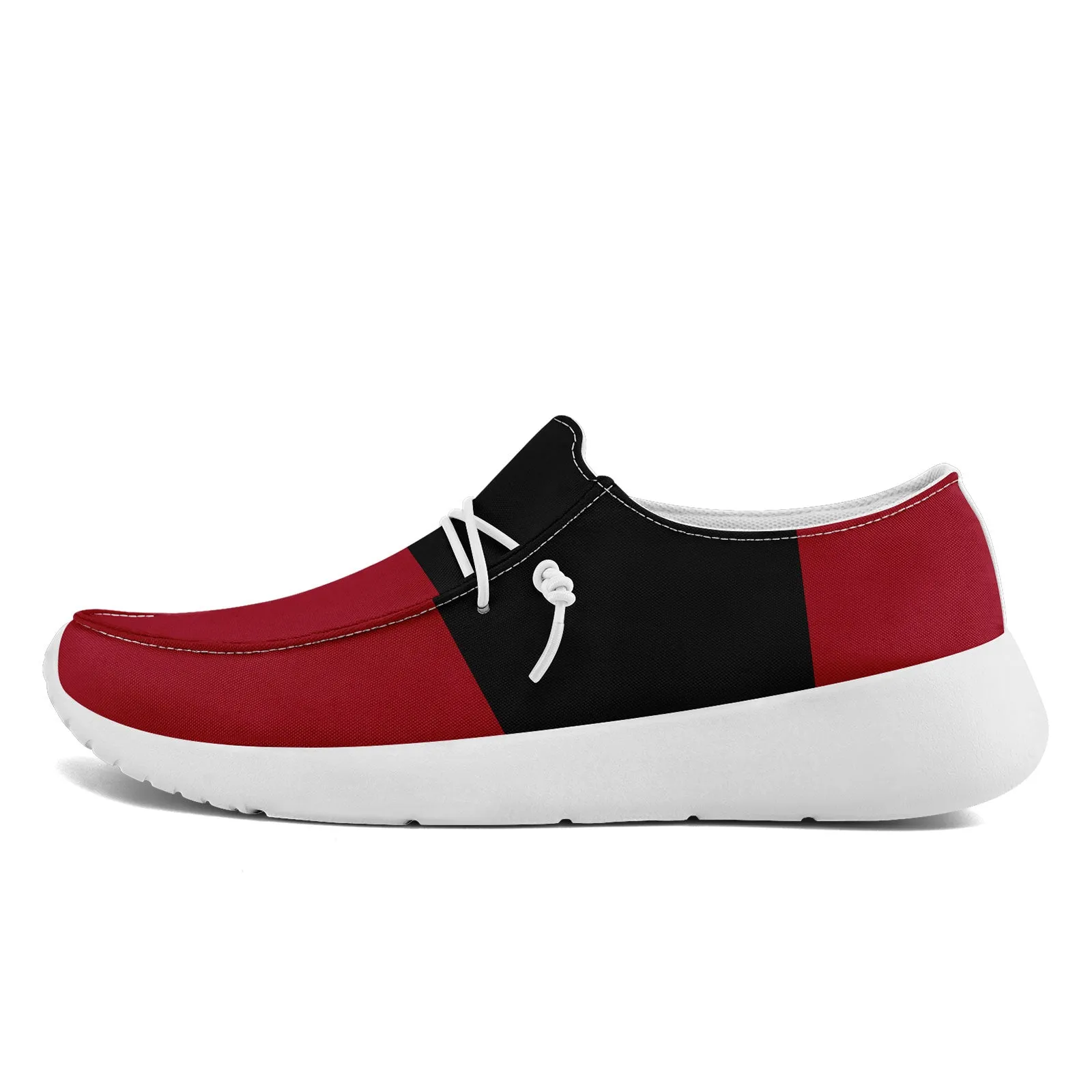 Custom Atlanta Red Black Shoes Personalized Sneaker FN018-D020278-3