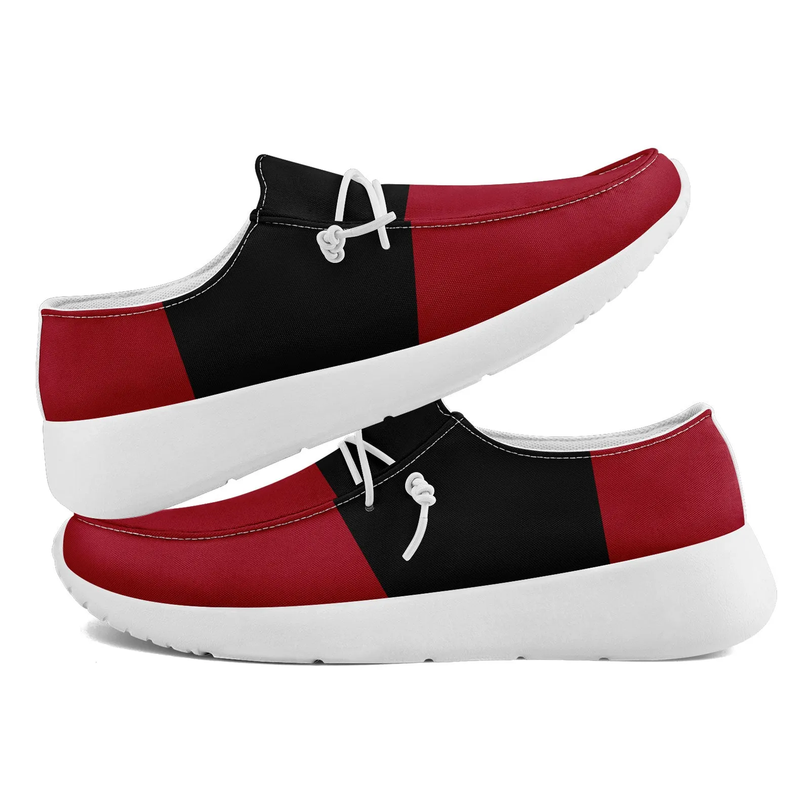 Custom Atlanta Red Black Shoes Personalized Sneaker FN018-D020278-3