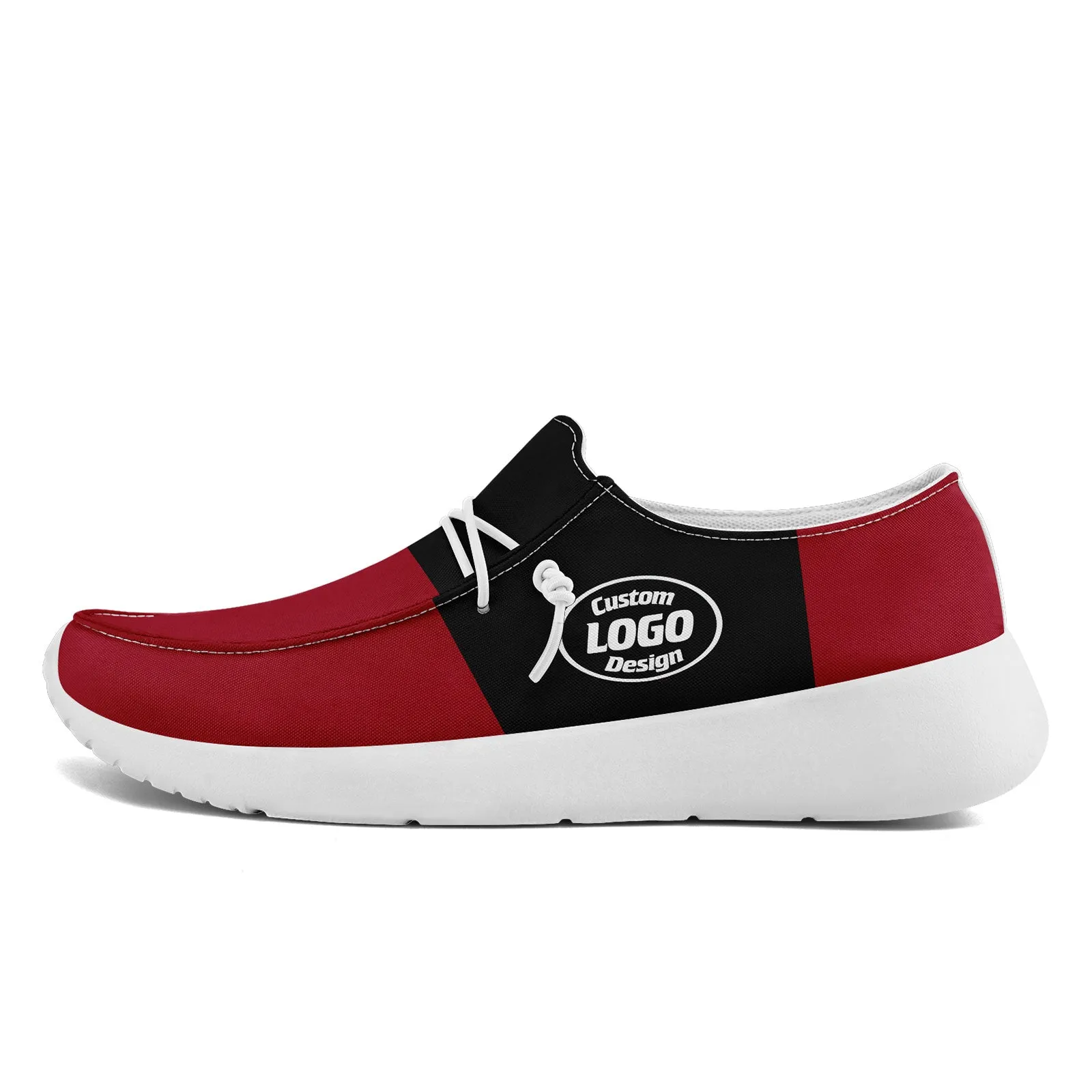 Custom Atlanta Red Black Shoes Personalized Sneaker FN018-D020278-3