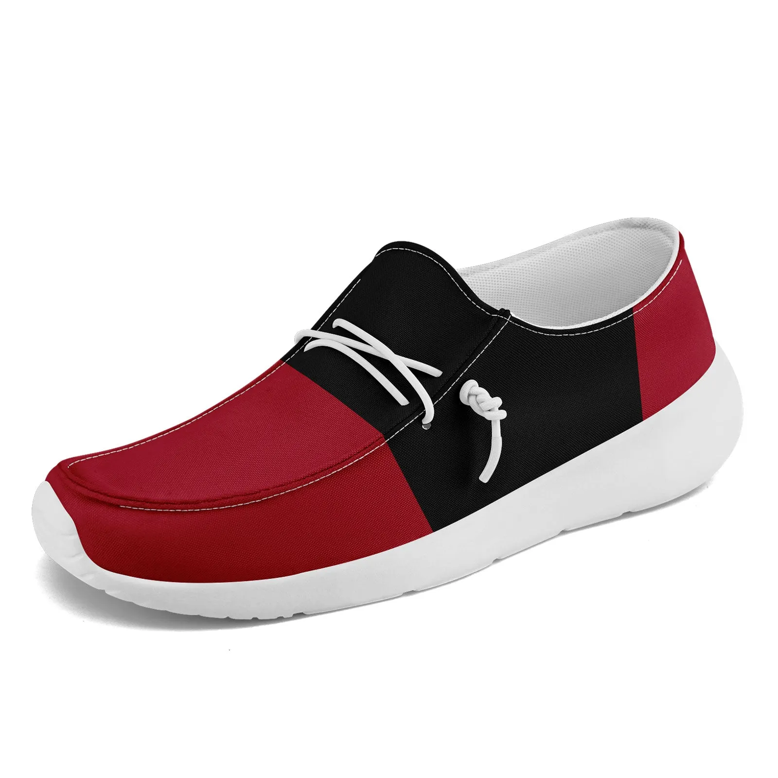 Custom Atlanta Red Black Shoes Personalized Sneaker FN018-D020278-3