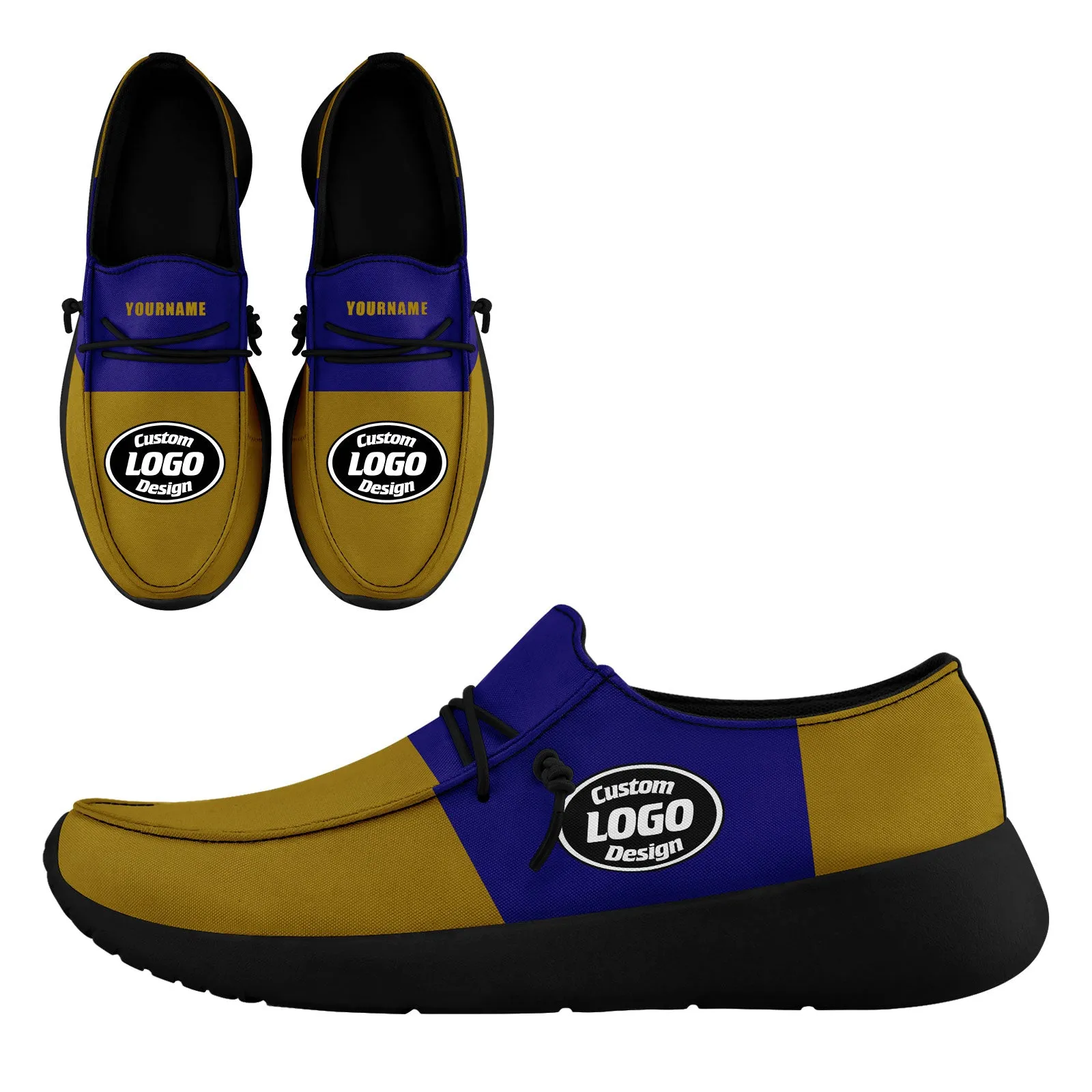 Custom Baltimore Purple Yellow Shoes Personalized Sneaker FN018-D020278-2