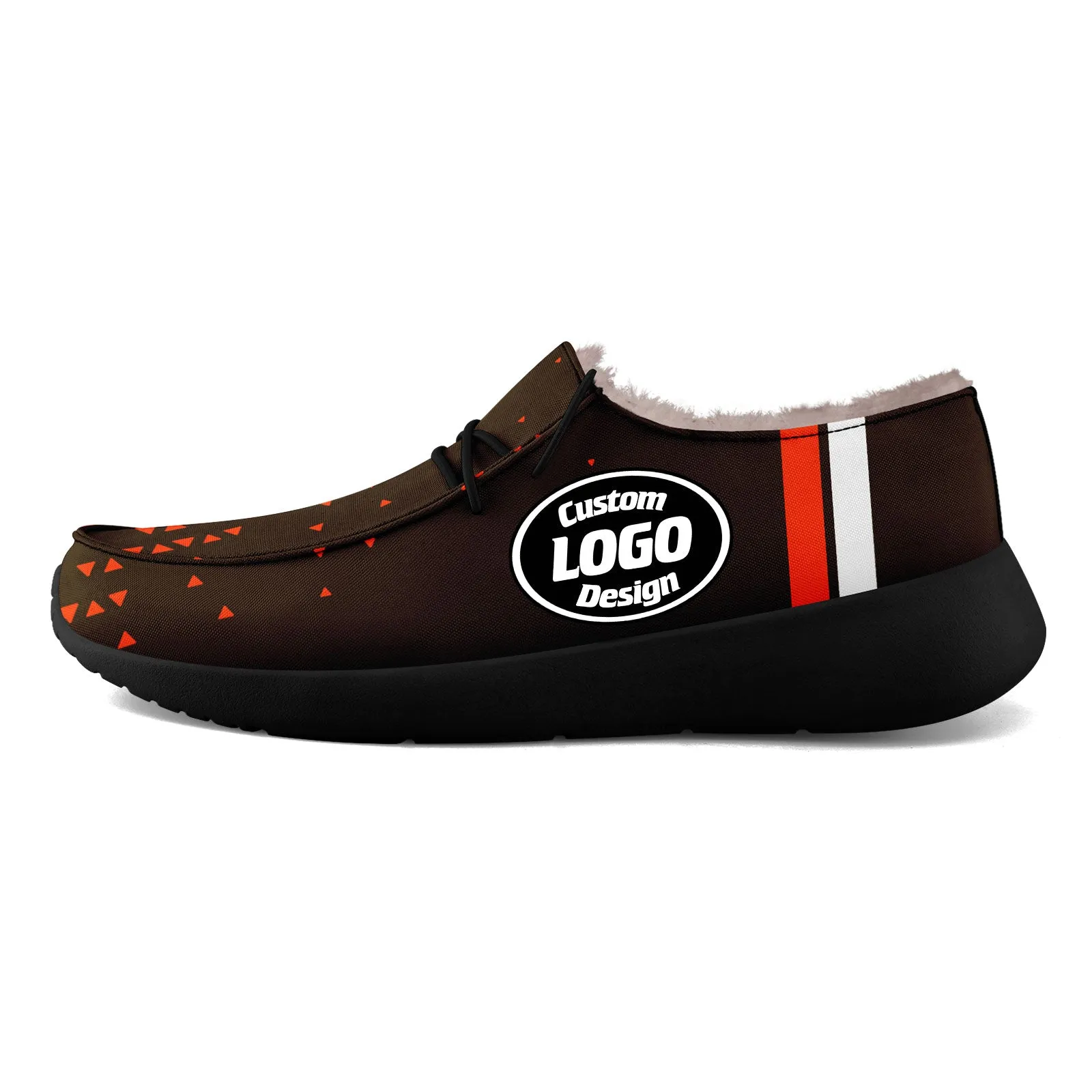 Custom Black Orange Cleveland Shoes Personalized Sneaker FN042-D020279-8