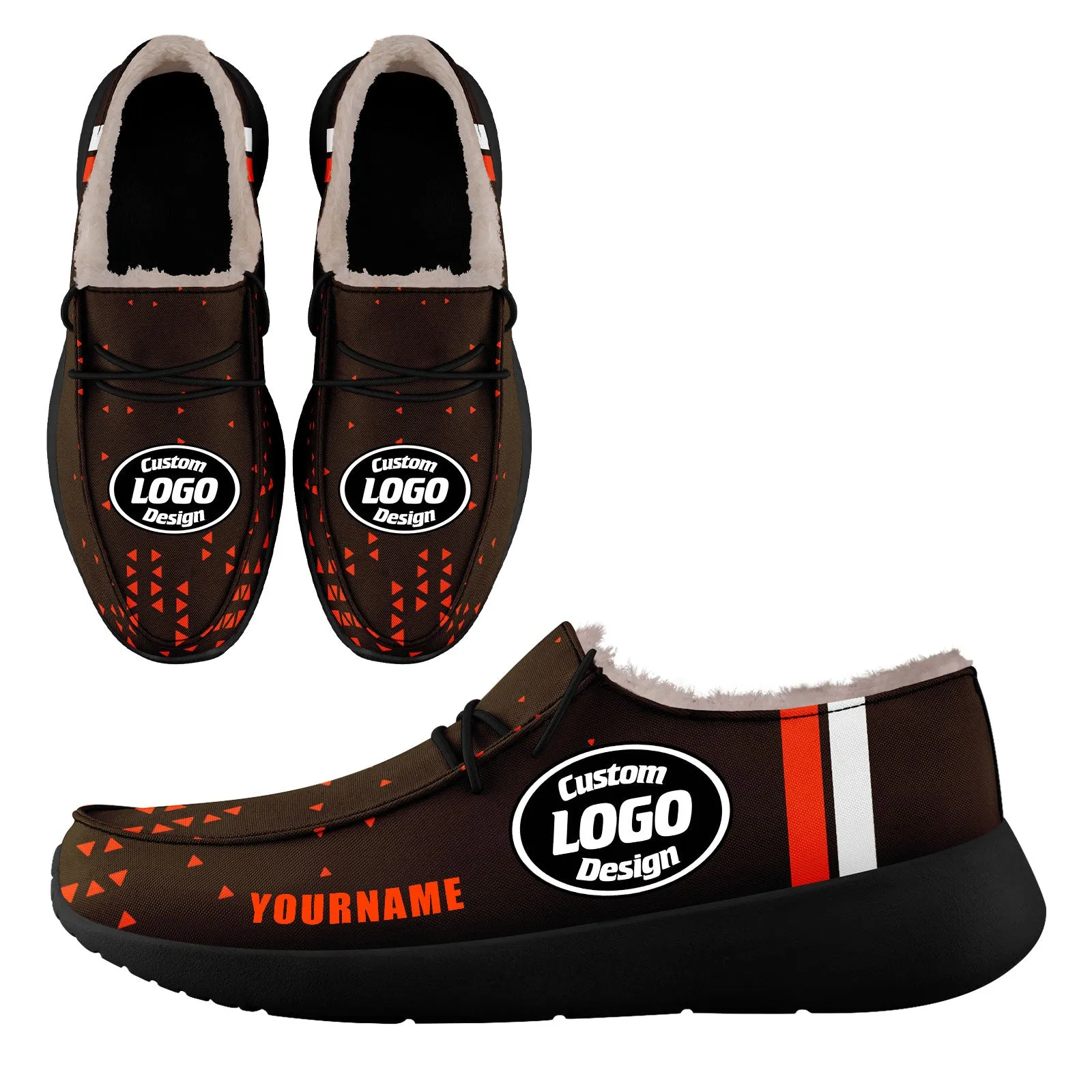 Custom Black Orange Cleveland Shoes Personalized Sneaker FN042-D020279-8