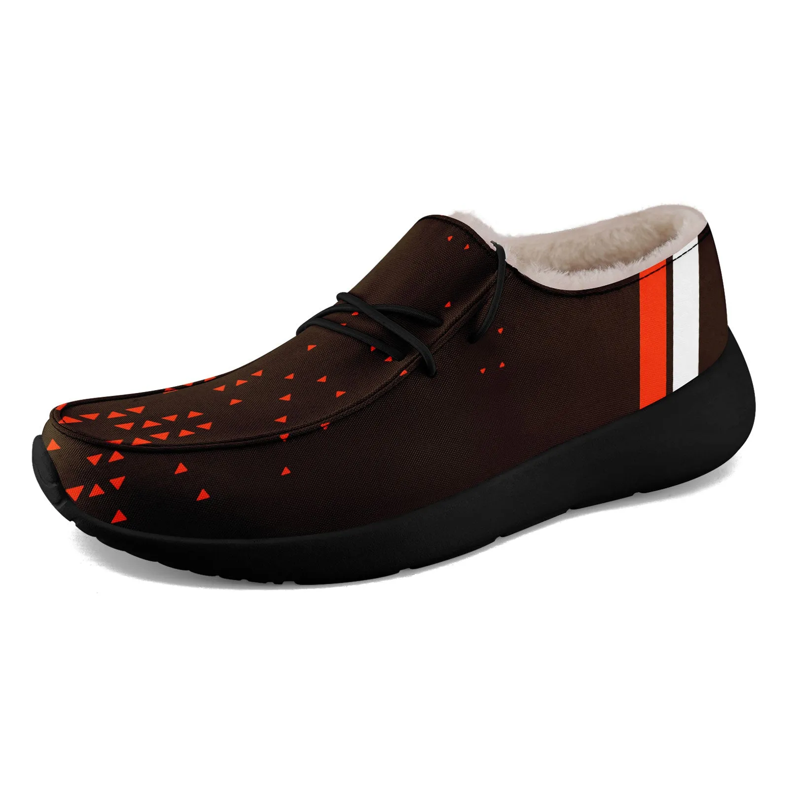 Custom Black Orange Cleveland Shoes Personalized Sneaker FN042-D020279-8