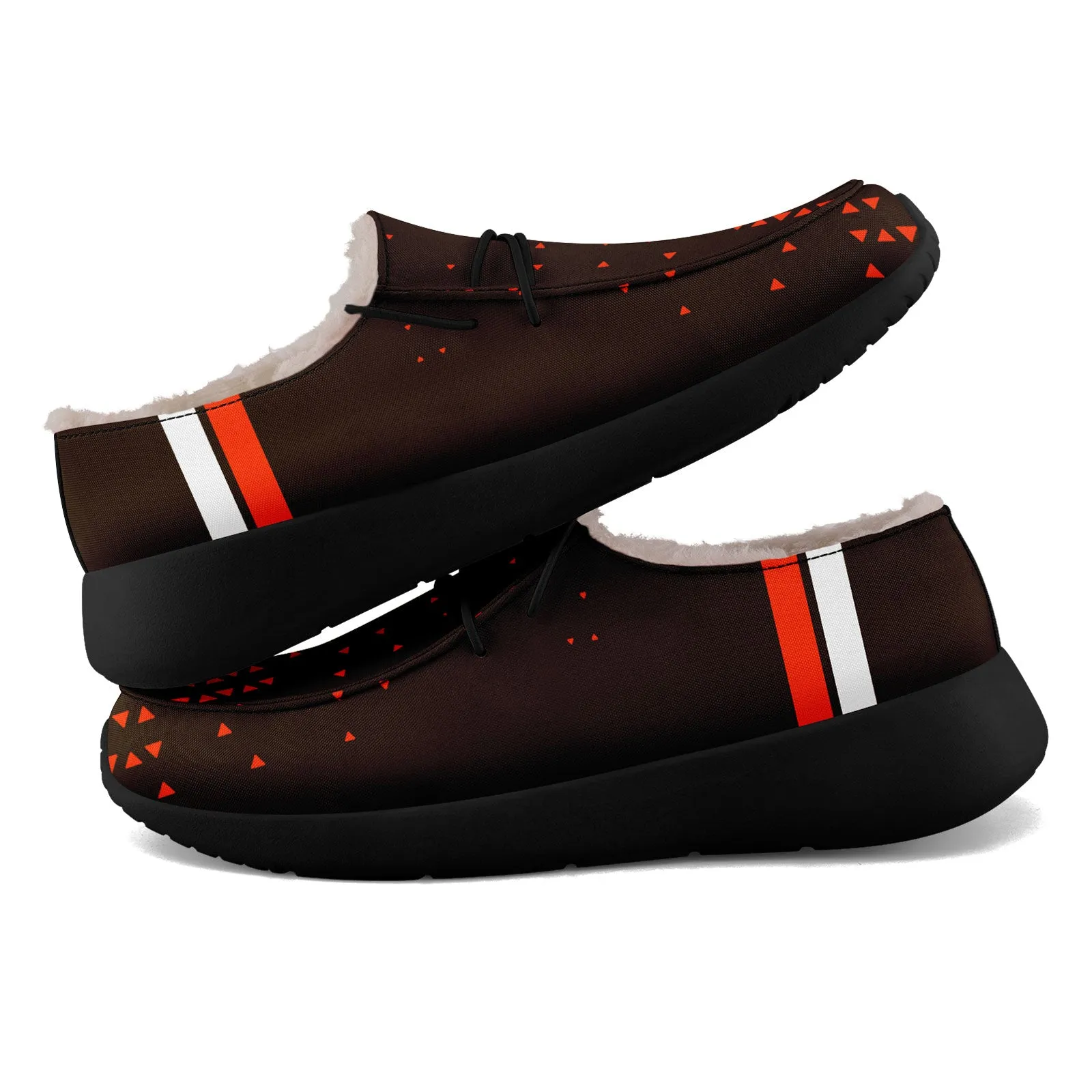 Custom Black Orange Cleveland Shoes Personalized Sneaker FN042-D020279-8