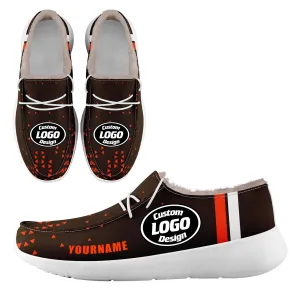 Custom Black Orange Cleveland Shoes Personalized Sneaker FN042-D020279-8