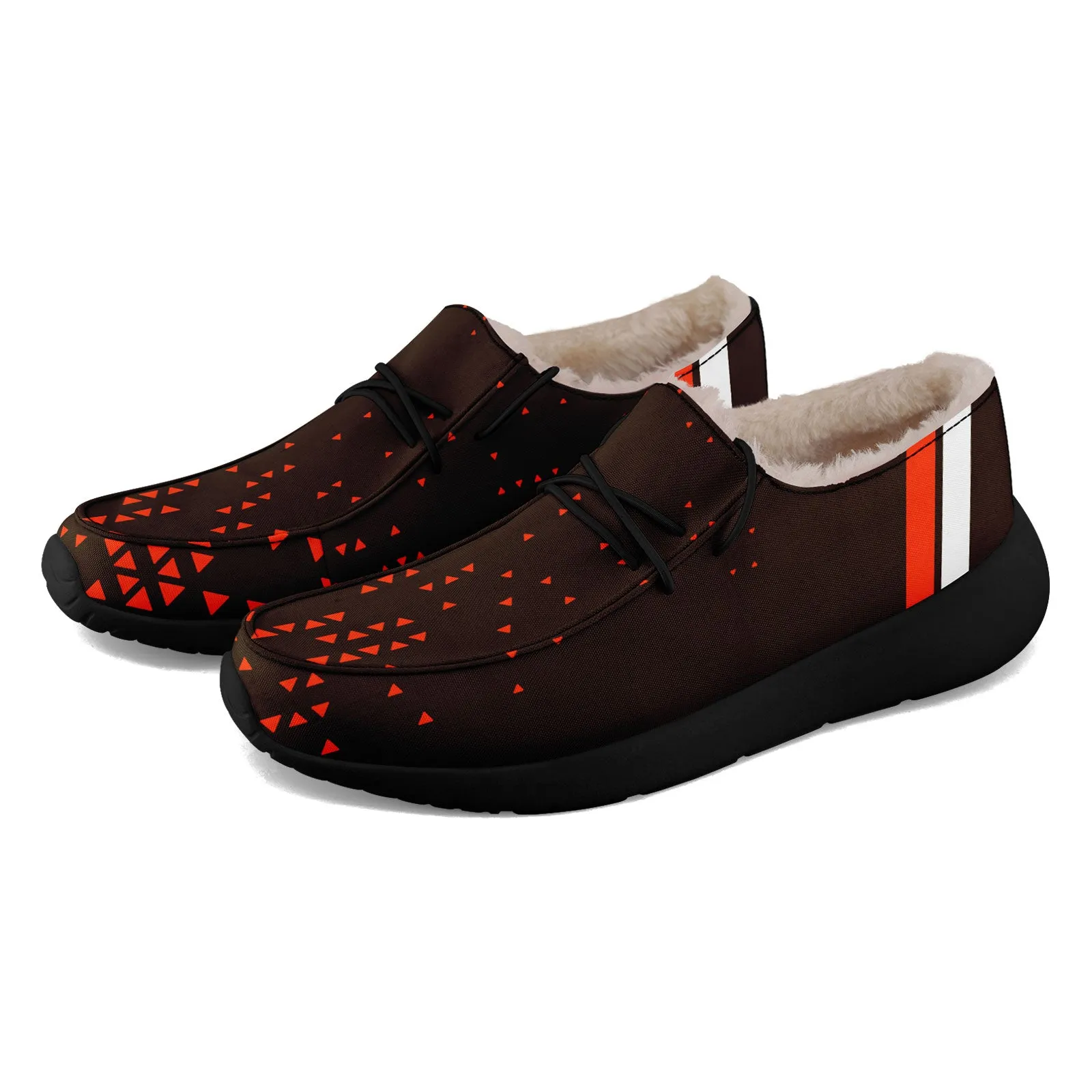 Custom Black Orange Cleveland Shoes Personalized Sneaker FN042-D020279-8