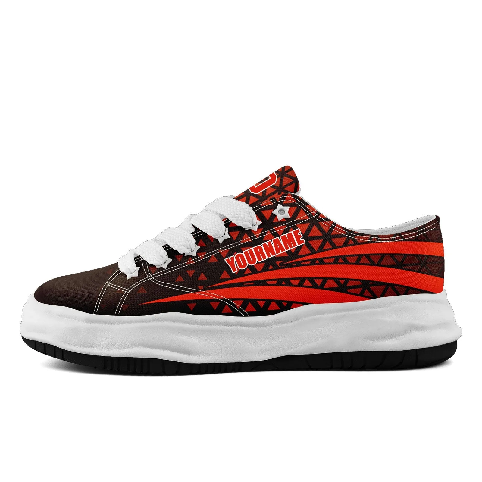 Custom Black Orange Ohio Shoes Personalized Sneaker FN038-D023003-8 Custom Online