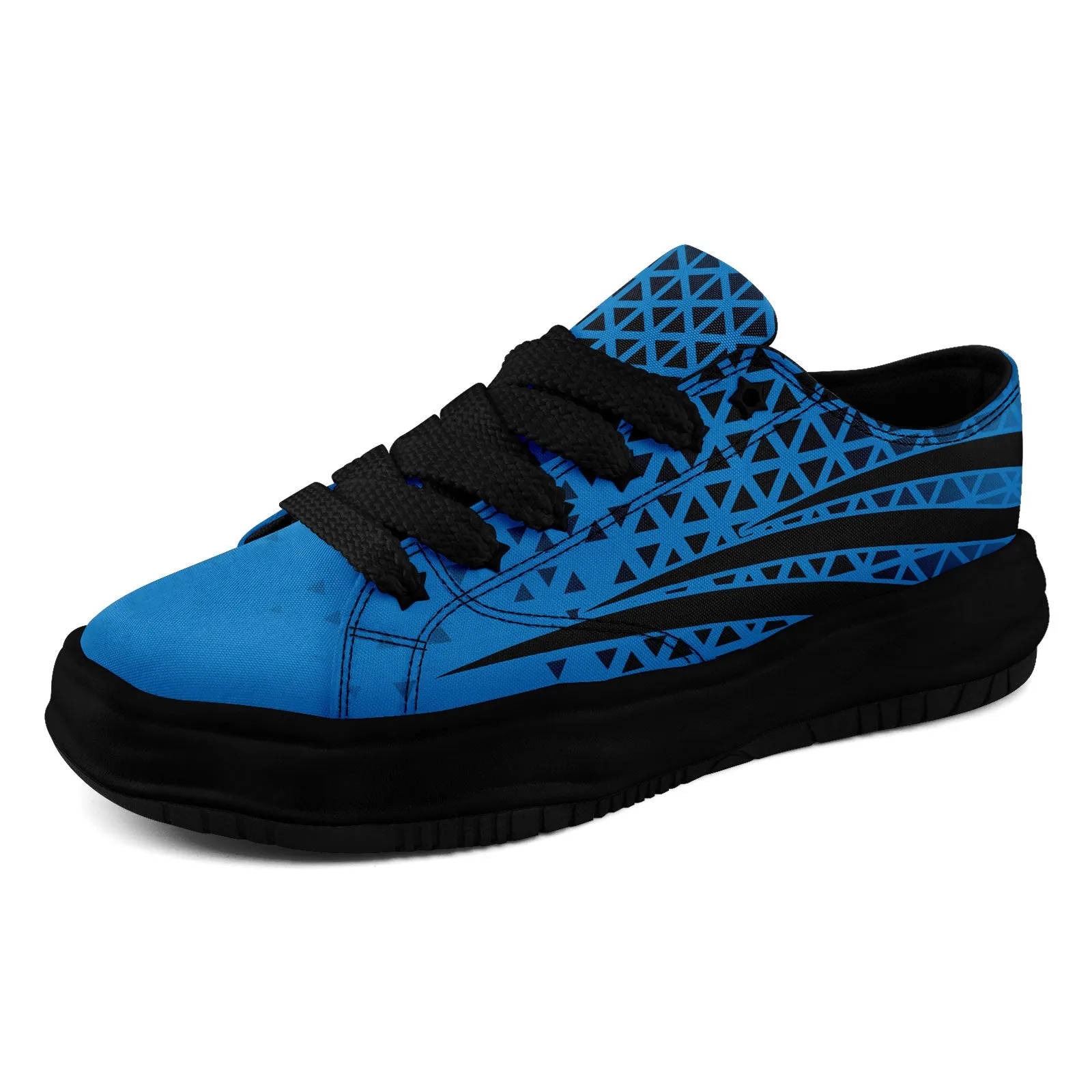 Custom Blue Black North Carolina Shoes Personalized Sneaker FN038-D023003-5