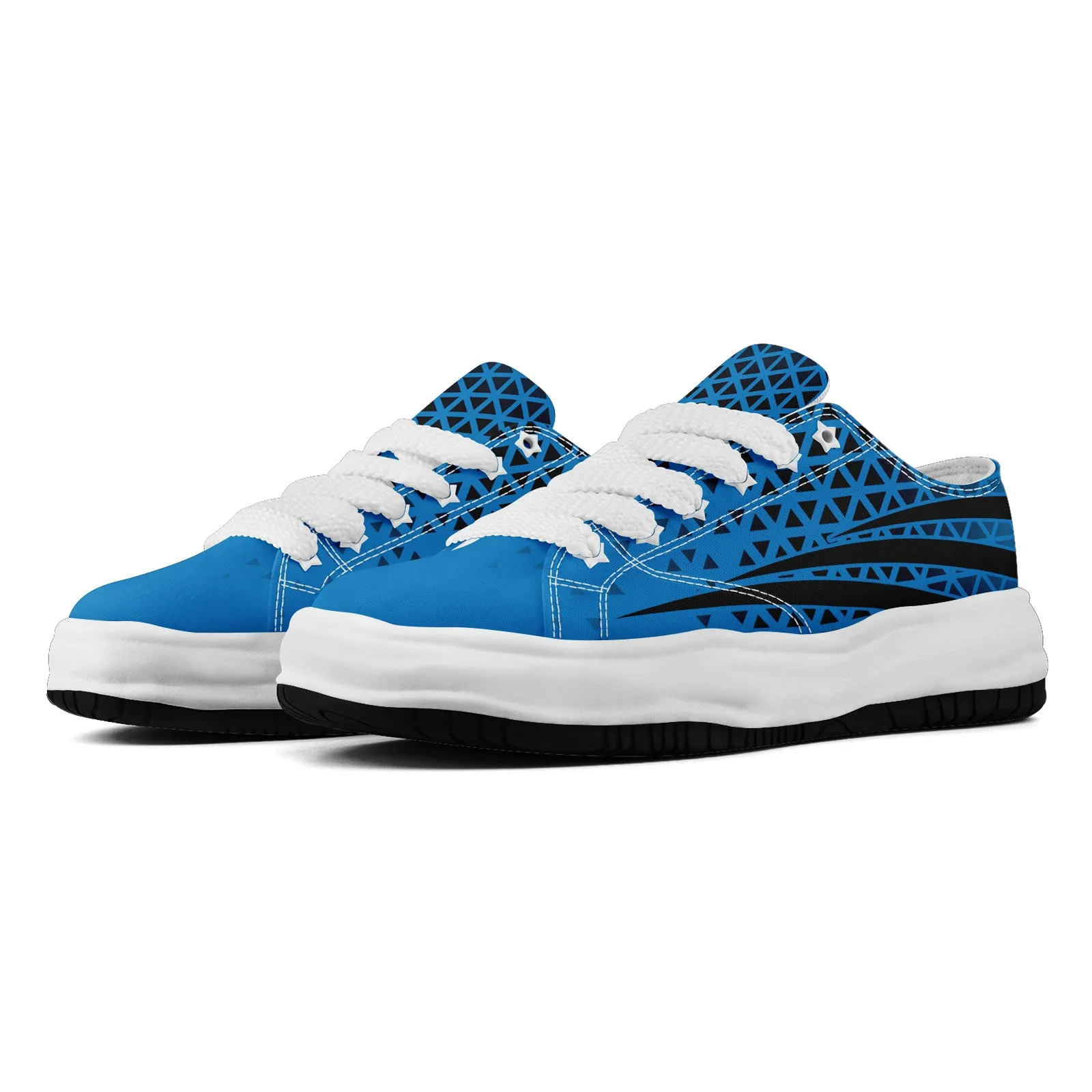 Custom Blue Black North Carolina Shoes Personalized Sneaker FN038-D023003-5