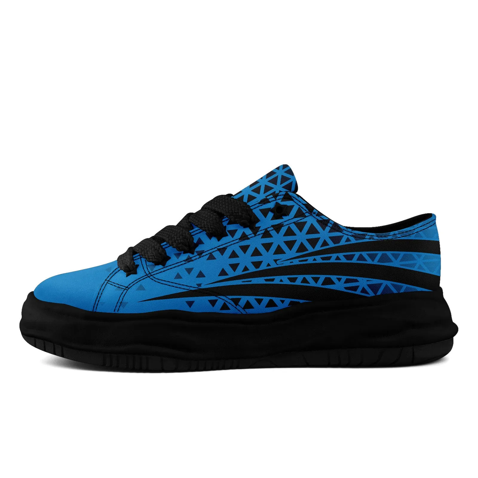 Custom Blue Black North Carolina Shoes Personalized Sneaker FN038-D023003-5