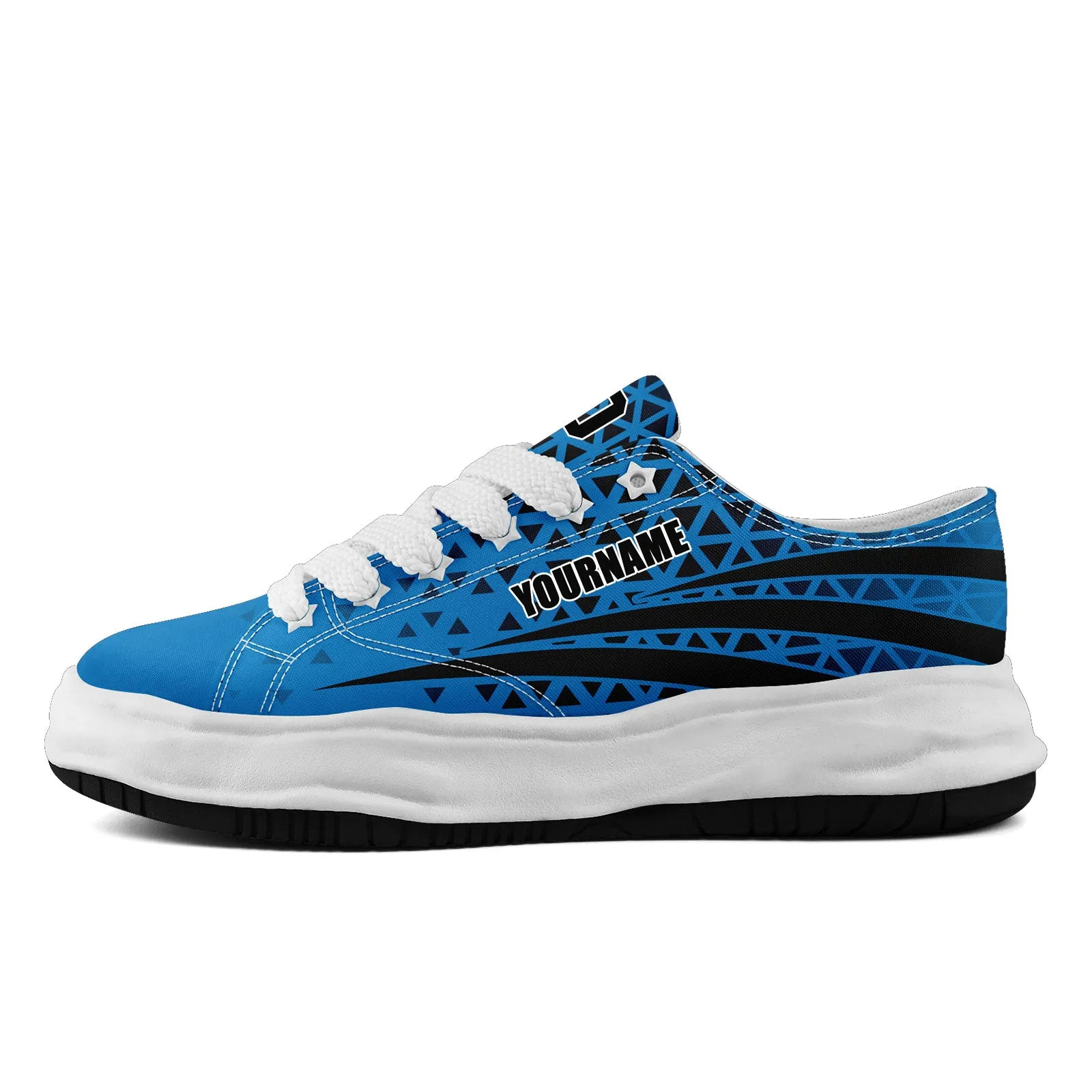 Custom Blue Black North Carolina Shoes Personalized Sneaker FN038-D023003-5