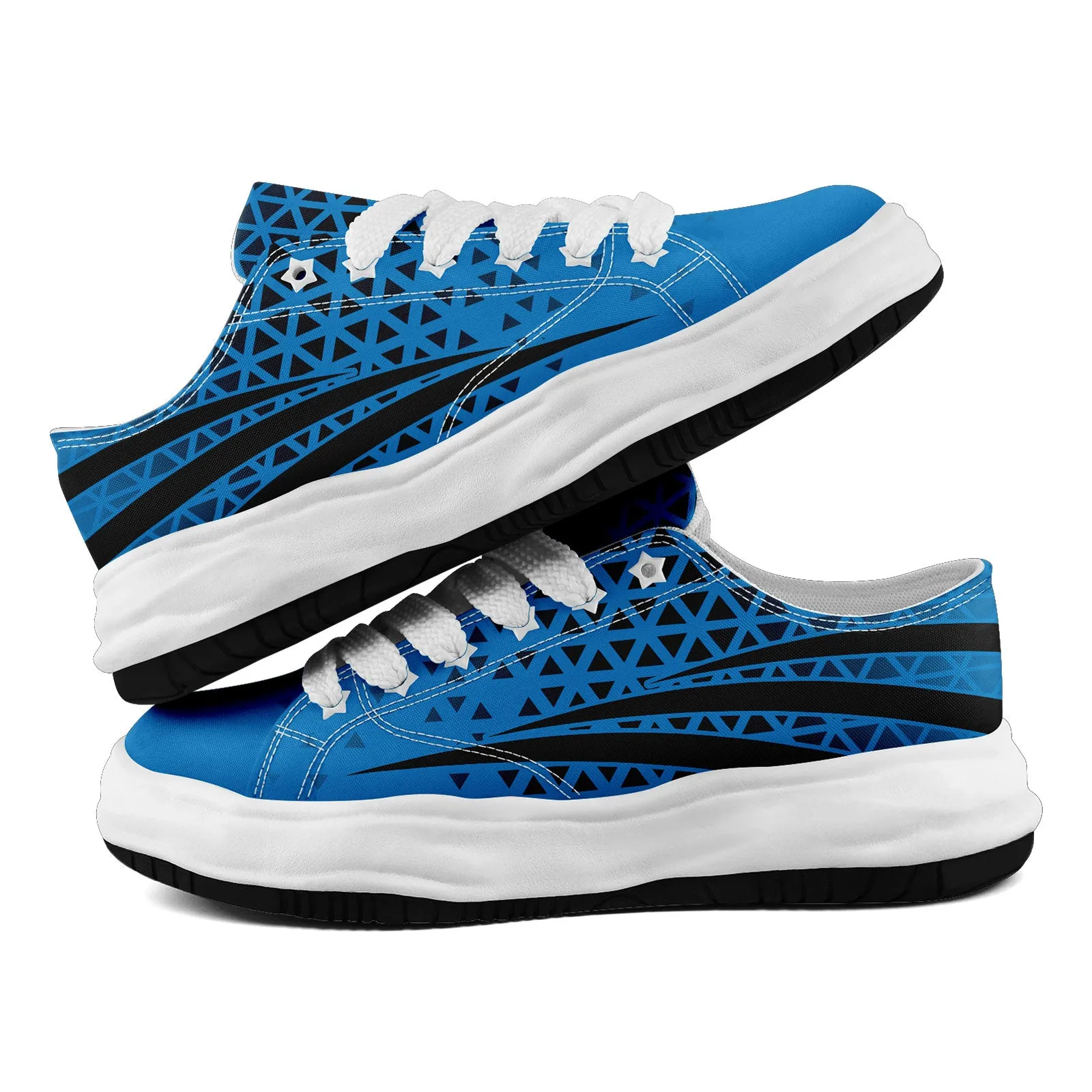 Custom Blue Black North Carolina Shoes Personalized Sneaker FN038-D023003-5