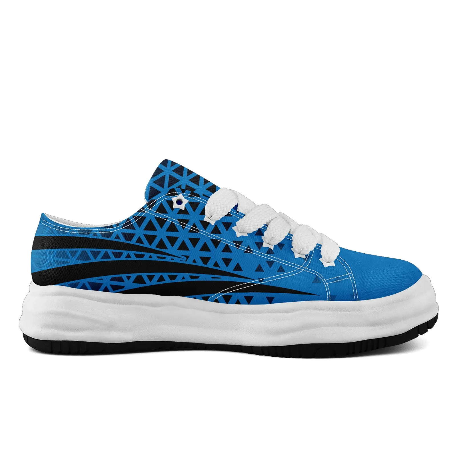 Custom Blue Black North Carolina Shoes Personalized Sneaker FN038-D023003-5