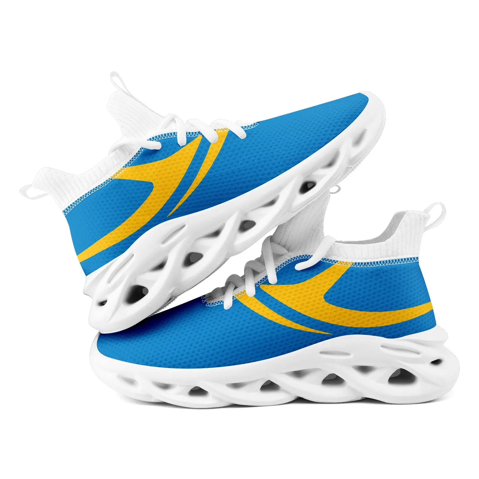 Custom Blue Los Angeles Maxsoul Shoes Personalized Sneaker FN030-D025004-24