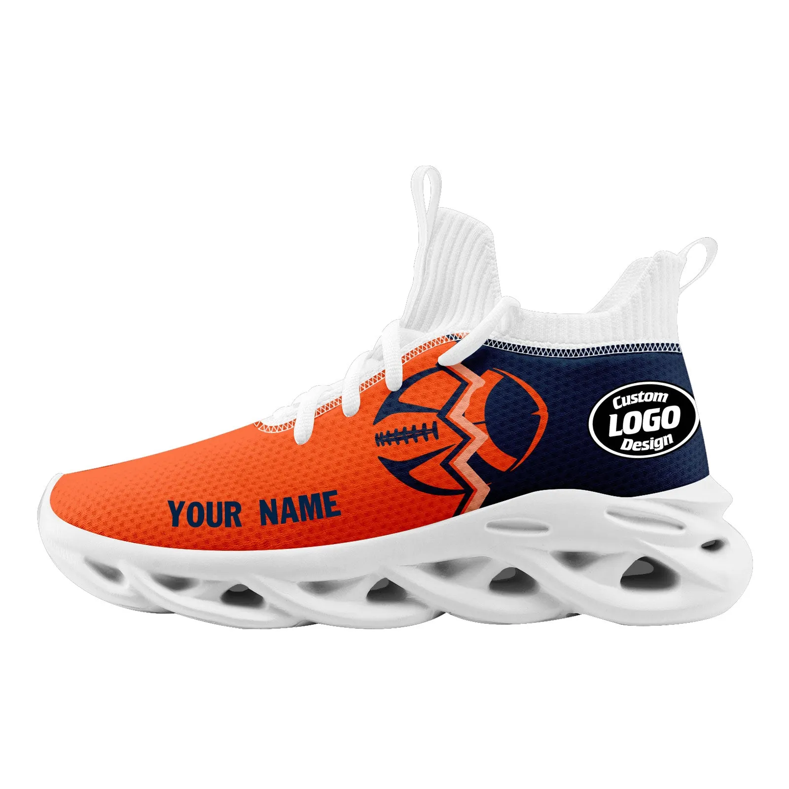 Custom Blue Orange Colorado Maxsoul Shoes Personalized Sneaker FN030A-D028017-21