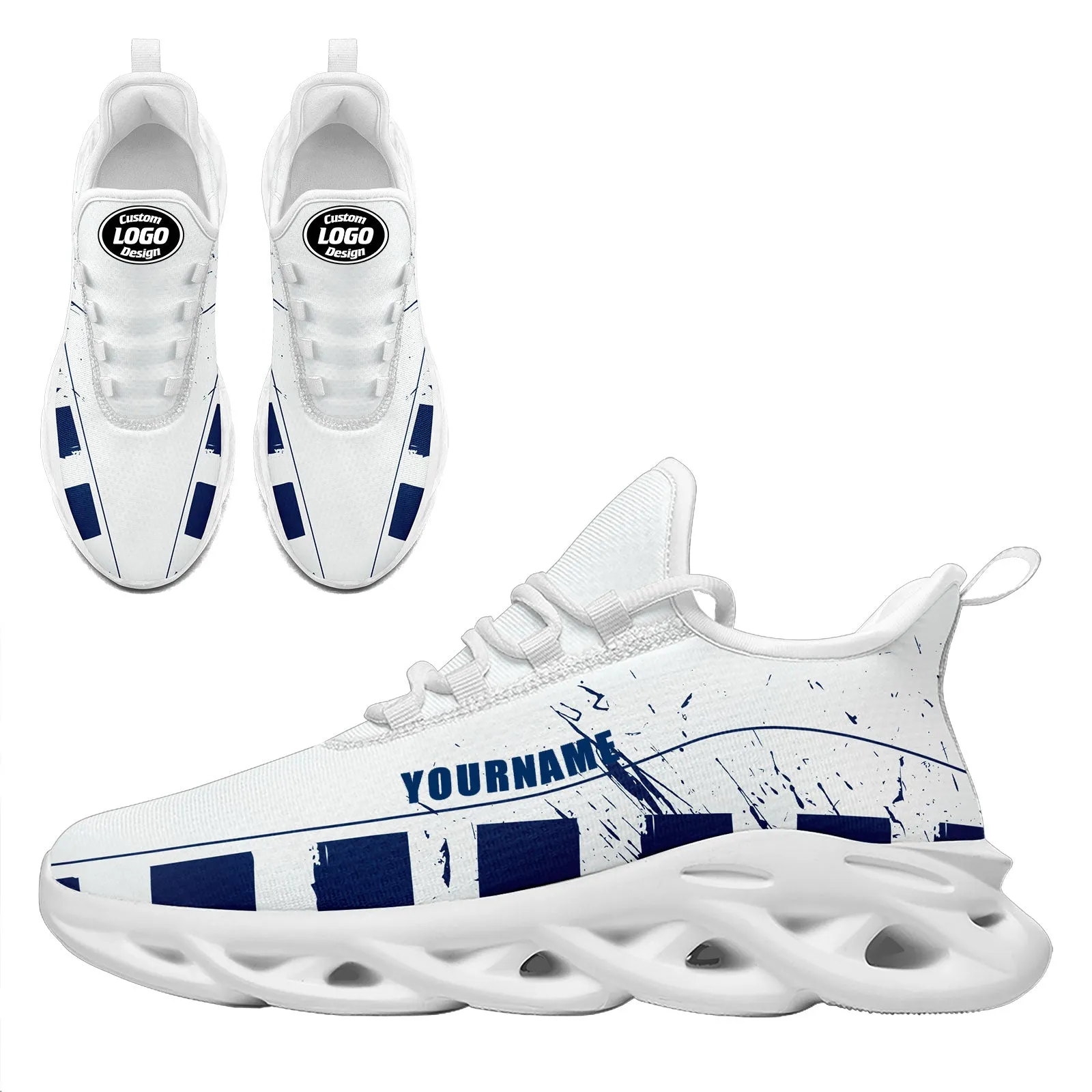 Custom Blue White Indianapolis Maxsoul Shoes Personalized Sneaker FN003-D020260-14