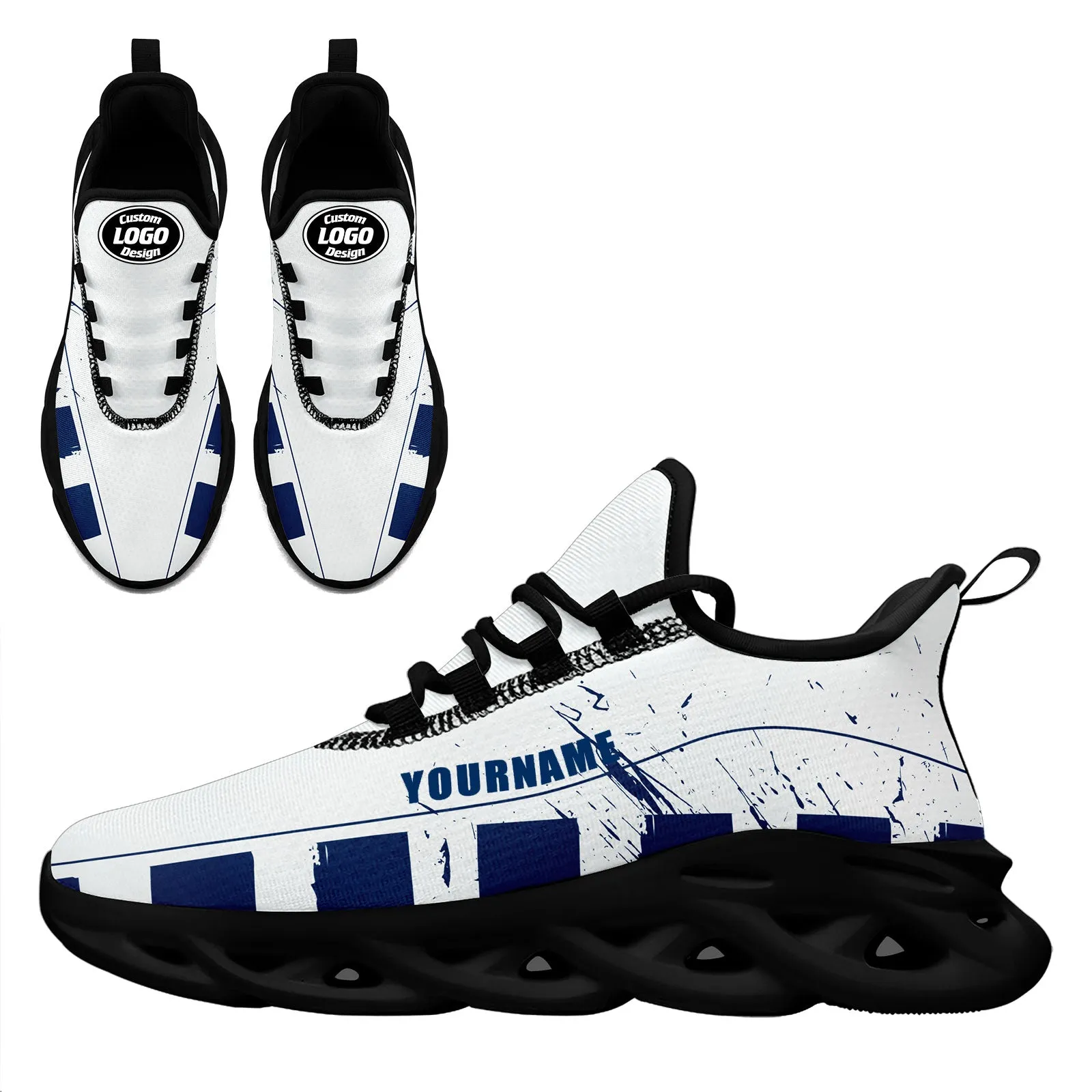 Custom Blue White Indianapolis Maxsoul Shoes Personalized Sneaker FN003-D020260-14