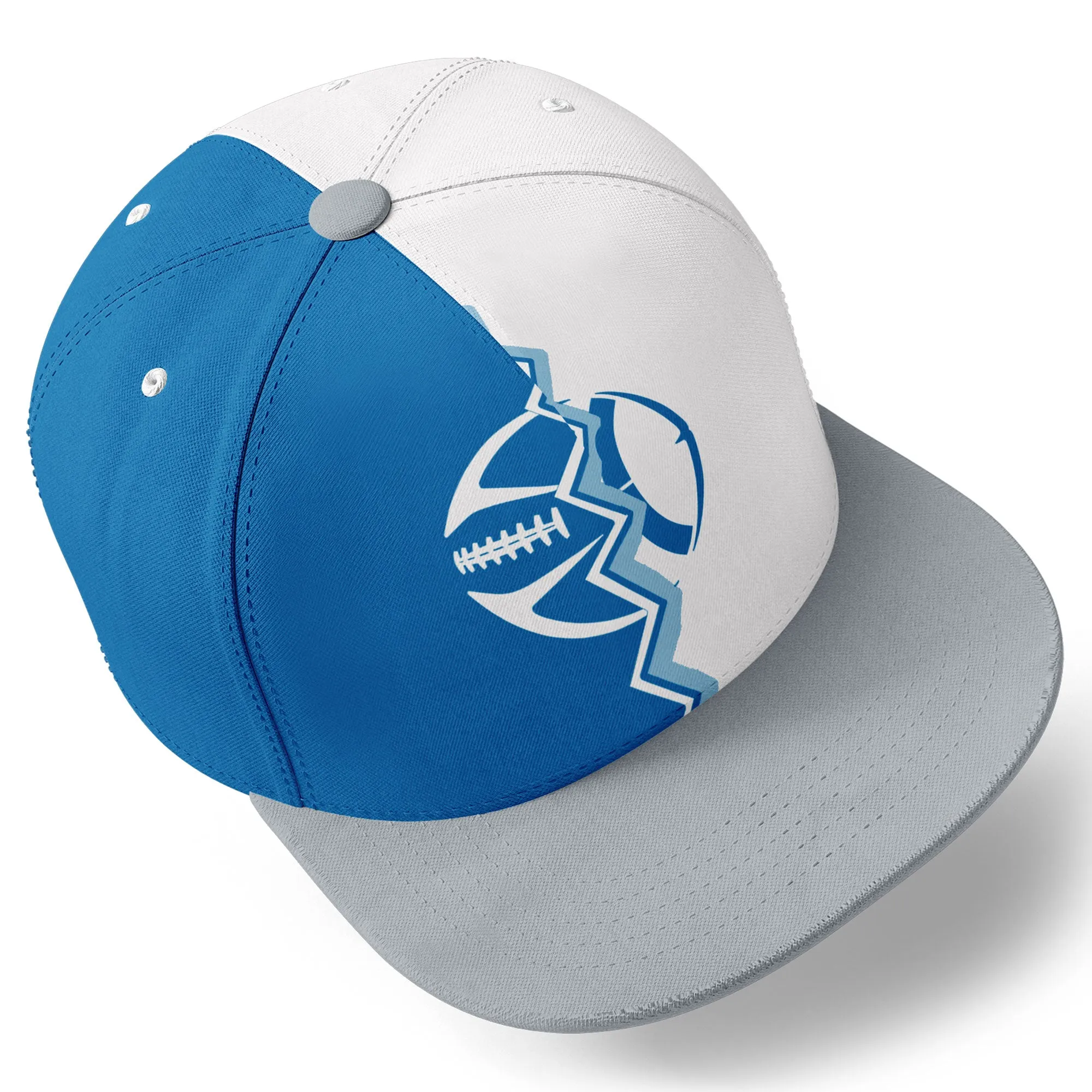 Custom Blue White Michigan MaxSoul Shoes and Hat Combo Offer Personalized Combo ZH-D028017-6