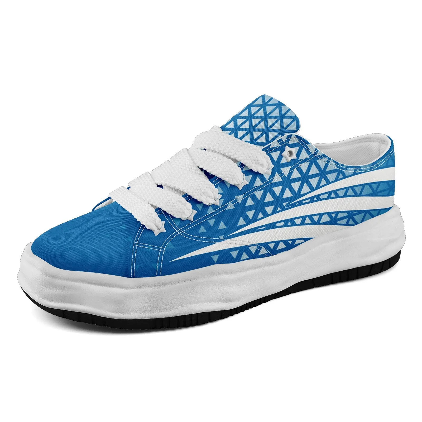 Custom Blue White Michigan Shoes Personalized Sneaker FN038-D023003-11 Custom Online