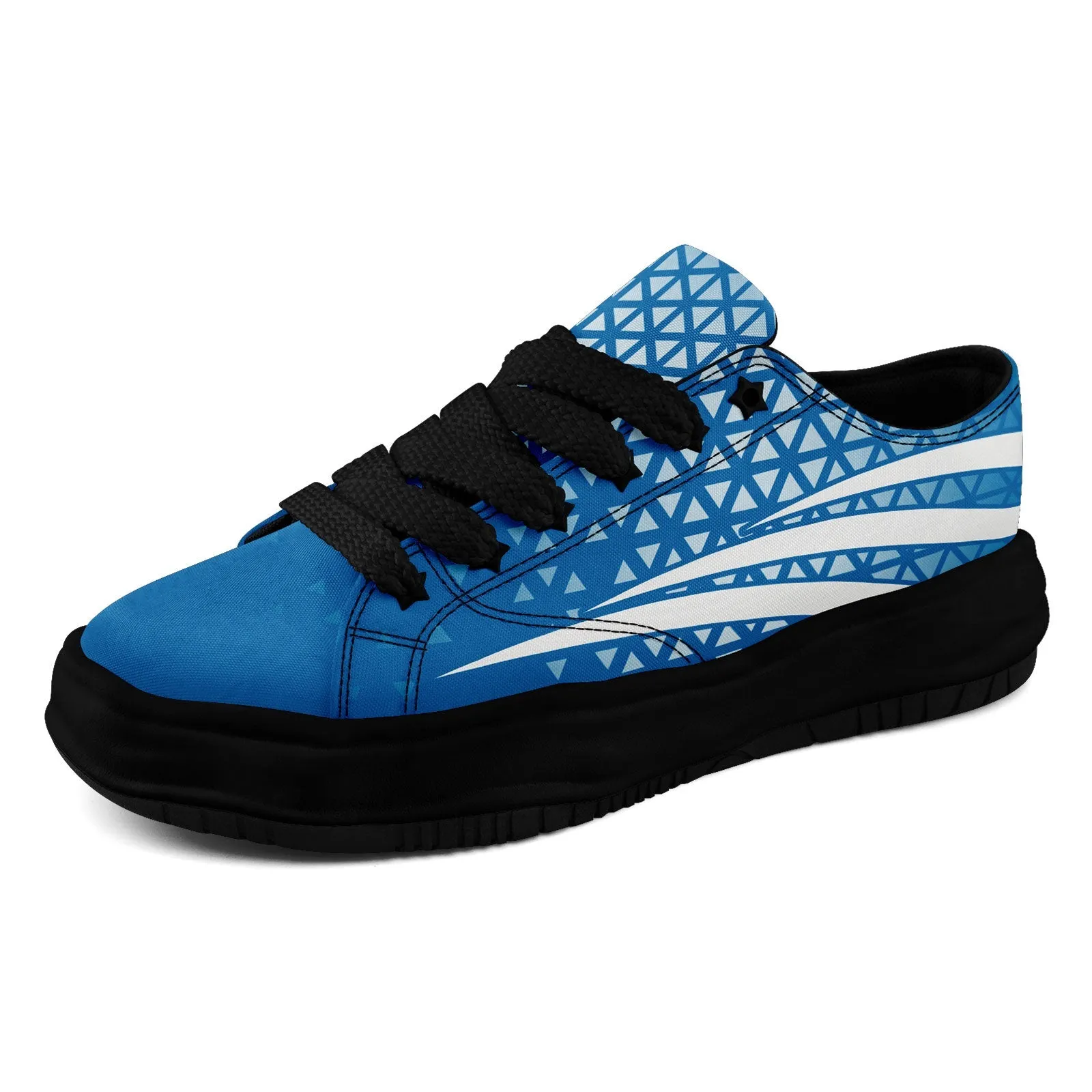 Custom Blue White Michigan Shoes Personalized Sneaker FN038-D023003-11 Custom Online