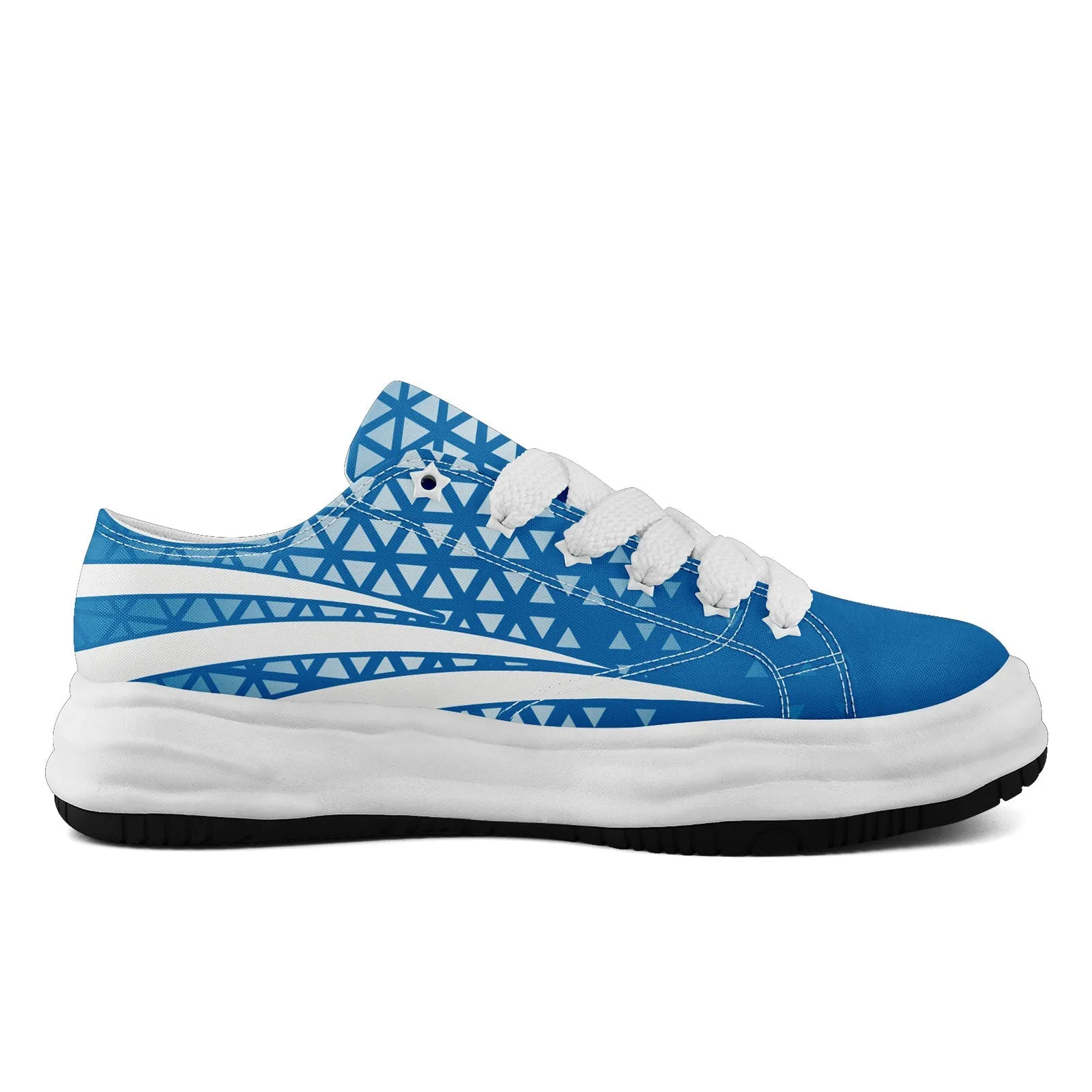 Custom Blue White Michigan Shoes Personalized Sneaker FN038-D023003-11 Custom Online