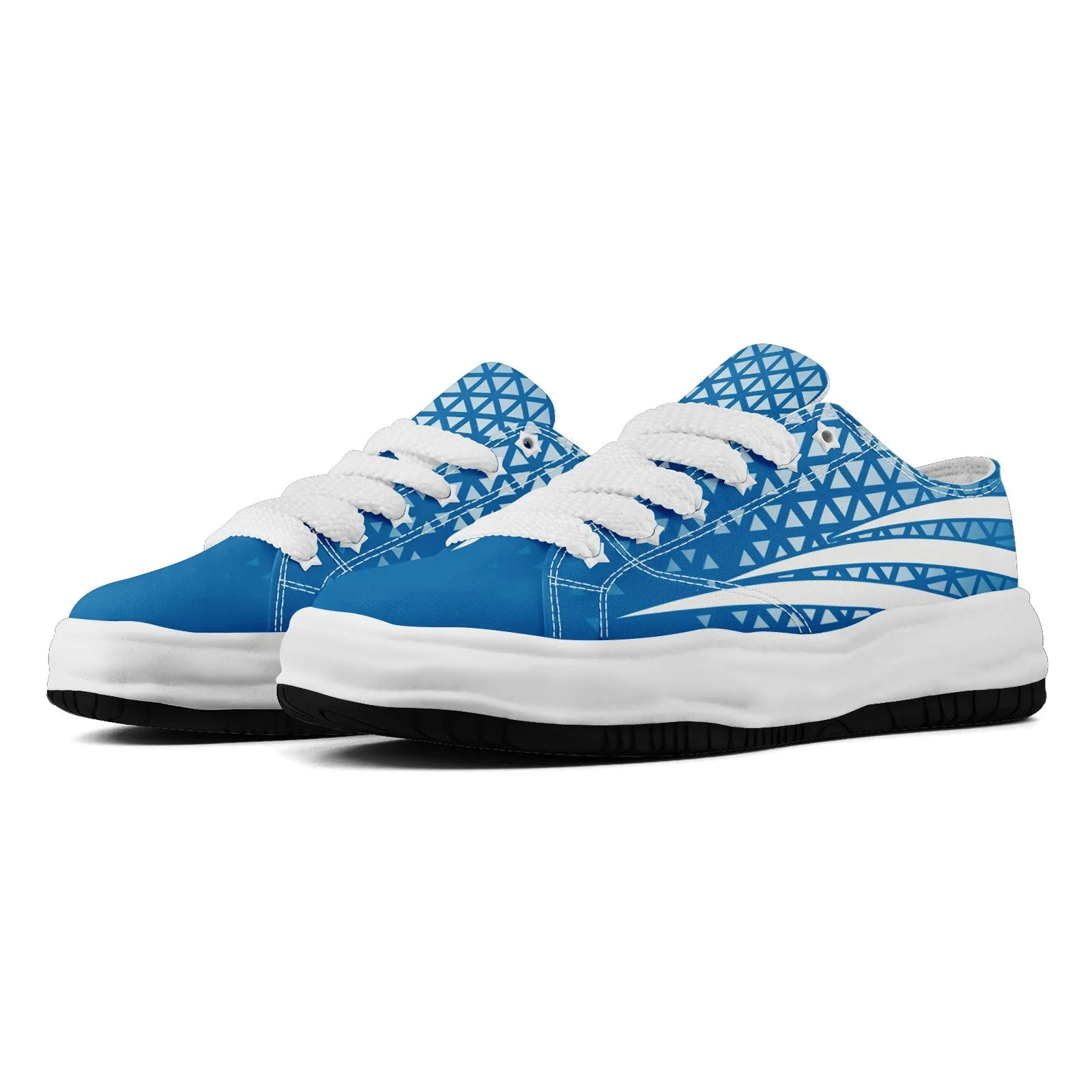 Custom Blue White Michigan Shoes Personalized Sneaker FN038-D023003-11 Custom Online