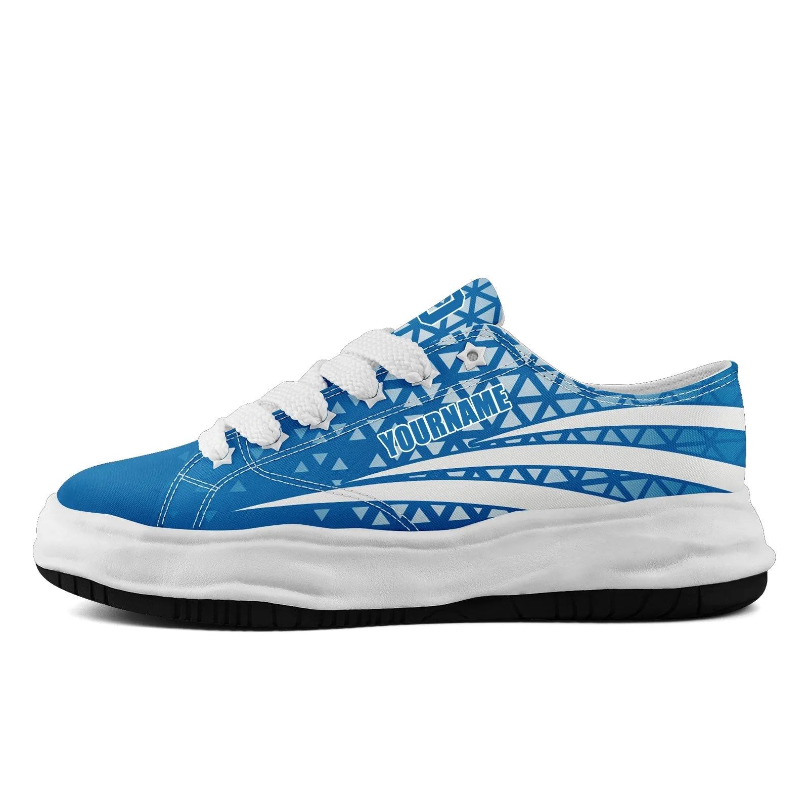 Custom Blue White Michigan Shoes Personalized Sneaker FN038-D023003-11 Custom Online