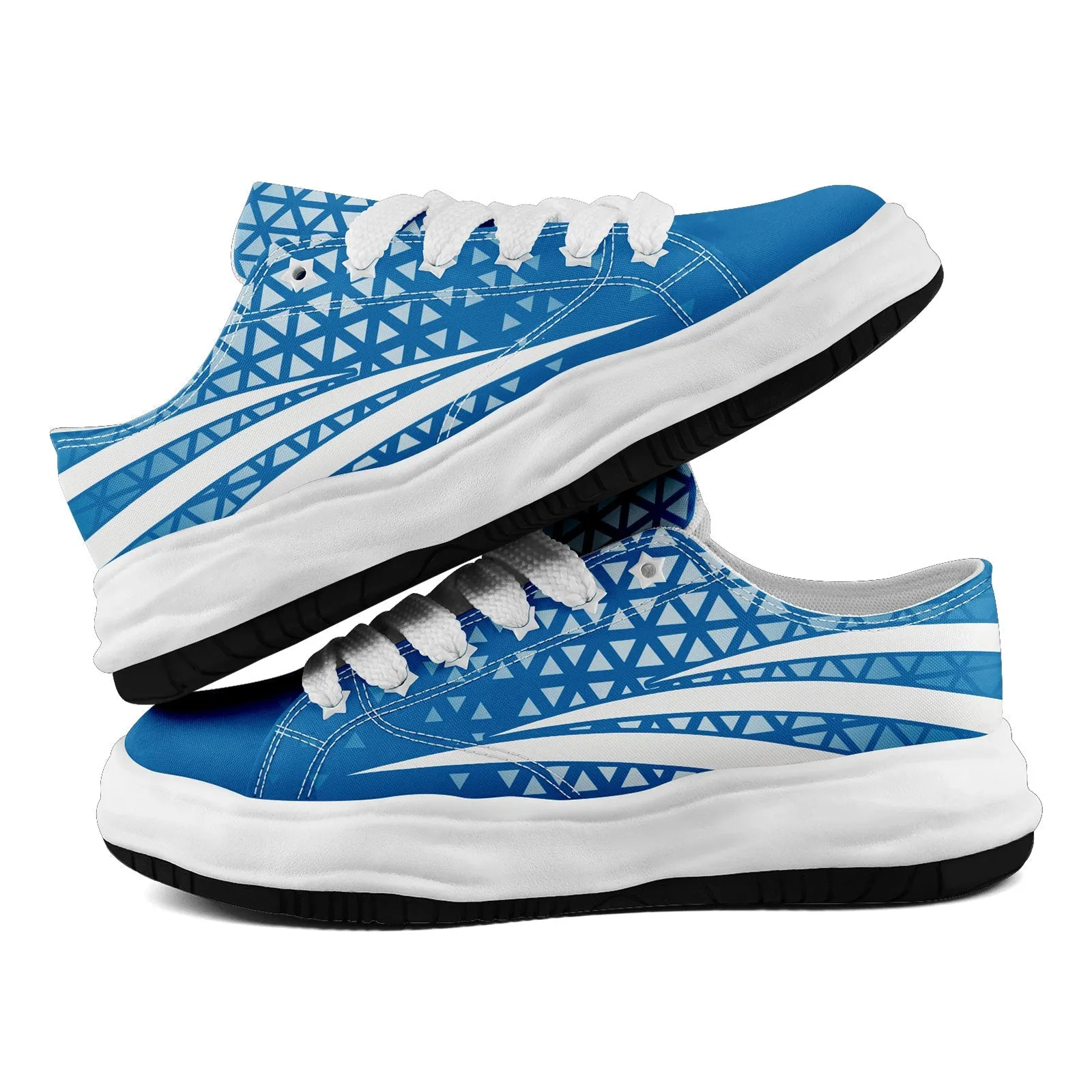 Custom Blue White Michigan Shoes Personalized Sneaker FN038-D023003-11 Custom Online