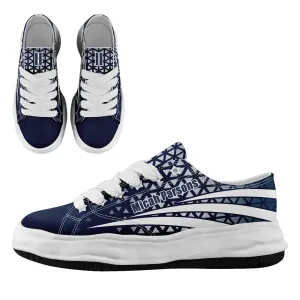 Custom Blue White Texas Shoes Personalized Sneaker FN038-D023003-9