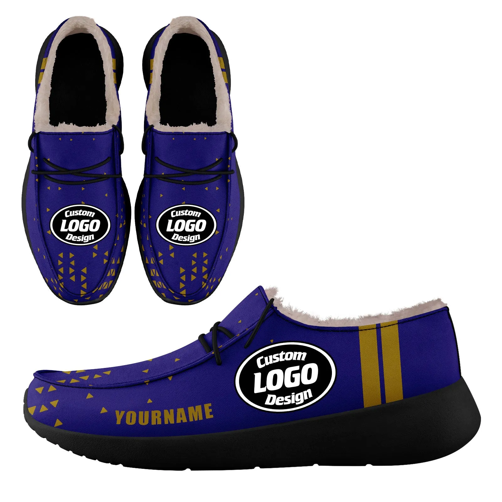 Custom Blue Yellow Baltimore Shoes Personalized Sneaker FN042-D020279-2