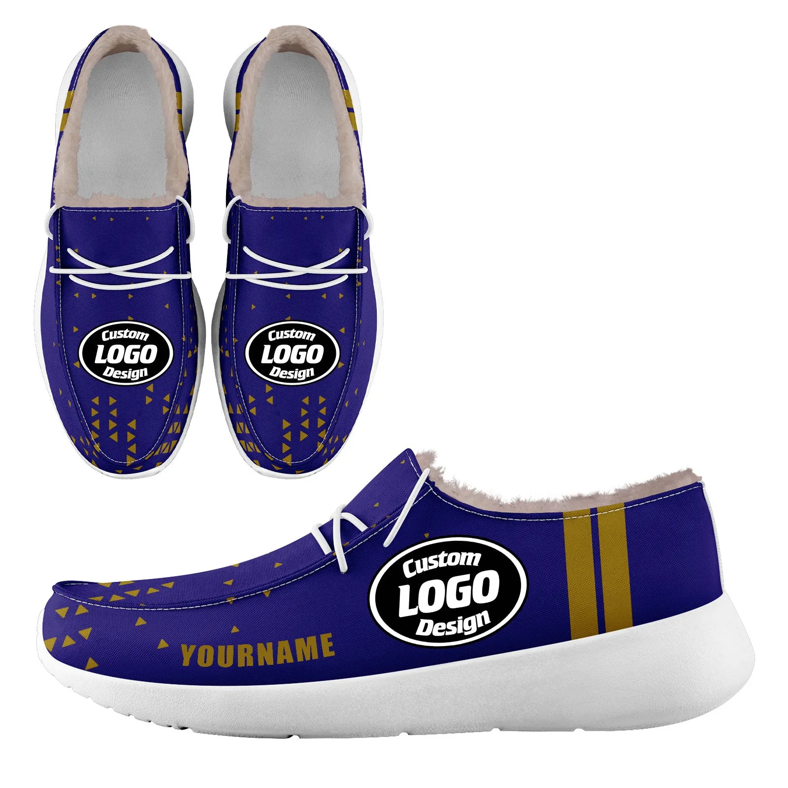 Custom Blue Yellow Baltimore Shoes Personalized Sneaker FN042-D020279-2