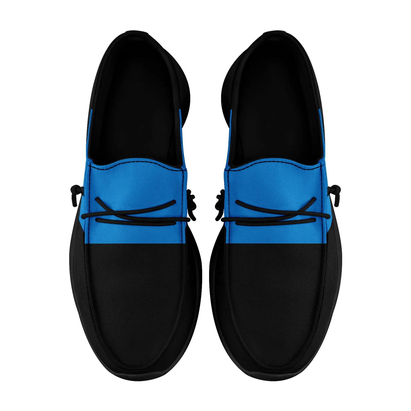 Custom Carolina Black Blue Shoes Personalized Sneaker FN018-D020278-5