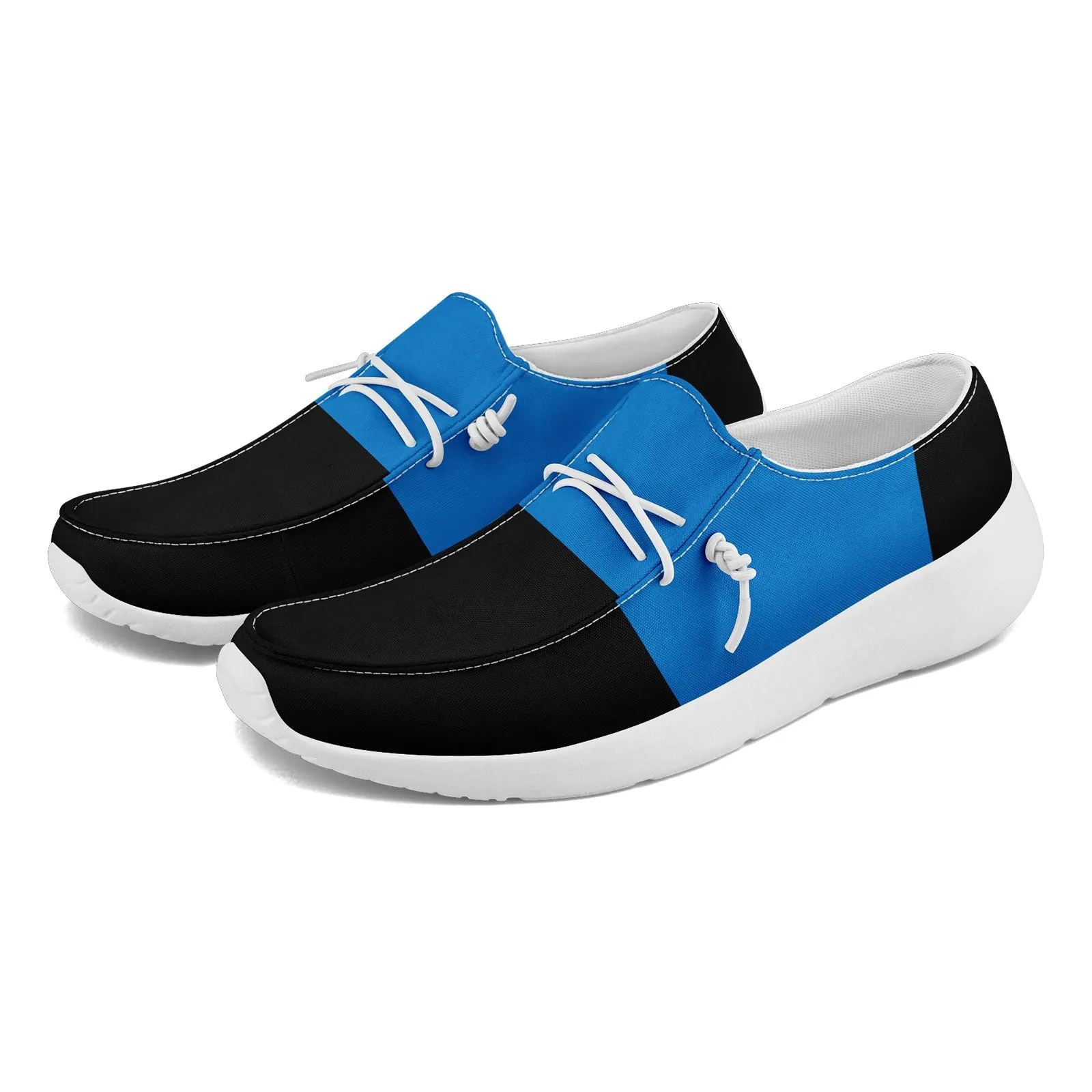 Custom Carolina Black Blue Shoes Personalized Sneaker FN018-D020278-5