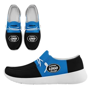 Custom Carolina Black Blue Shoes Personalized Sneaker FN018-D020278-5