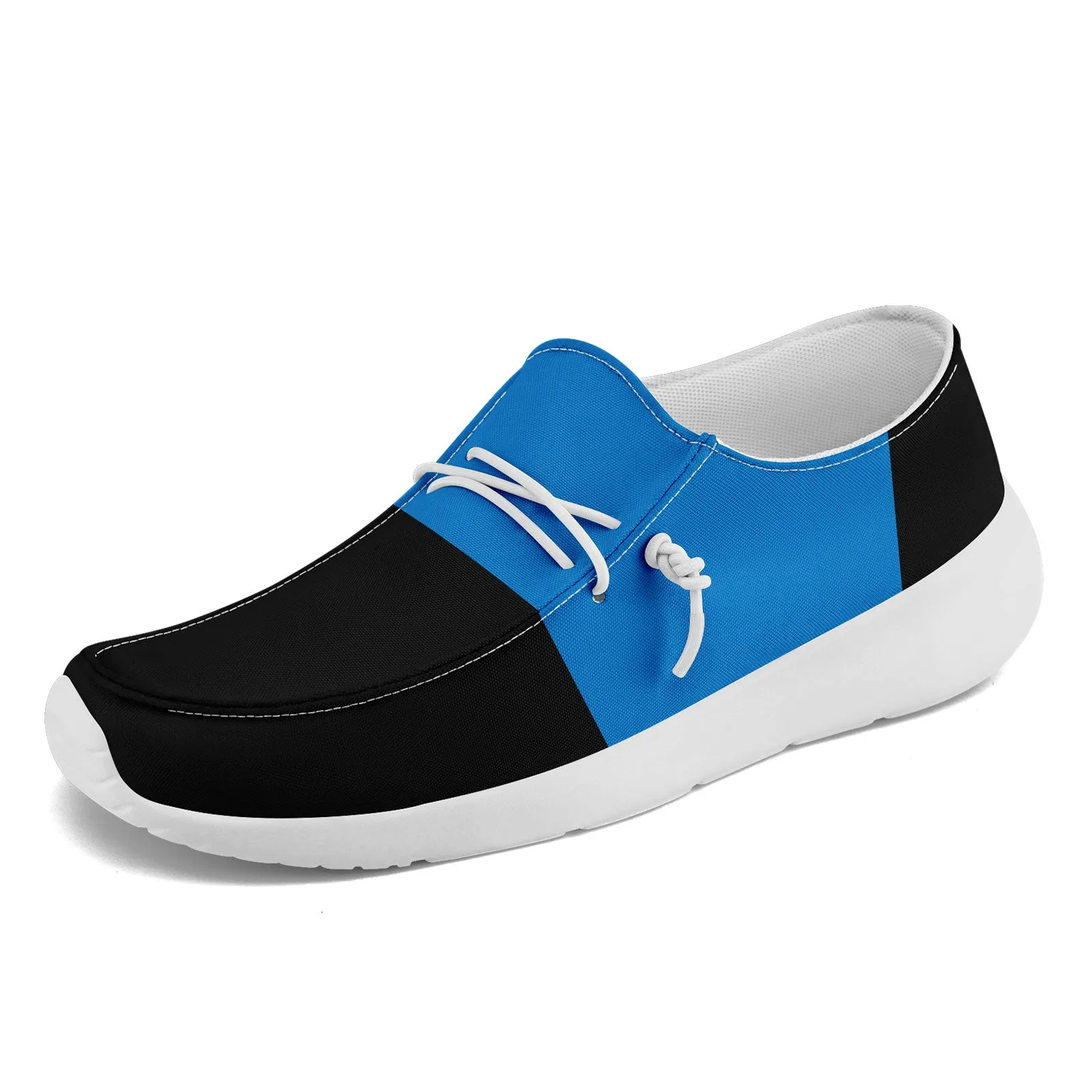 Custom Carolina Black Blue Shoes Personalized Sneaker FN018-D020278-5