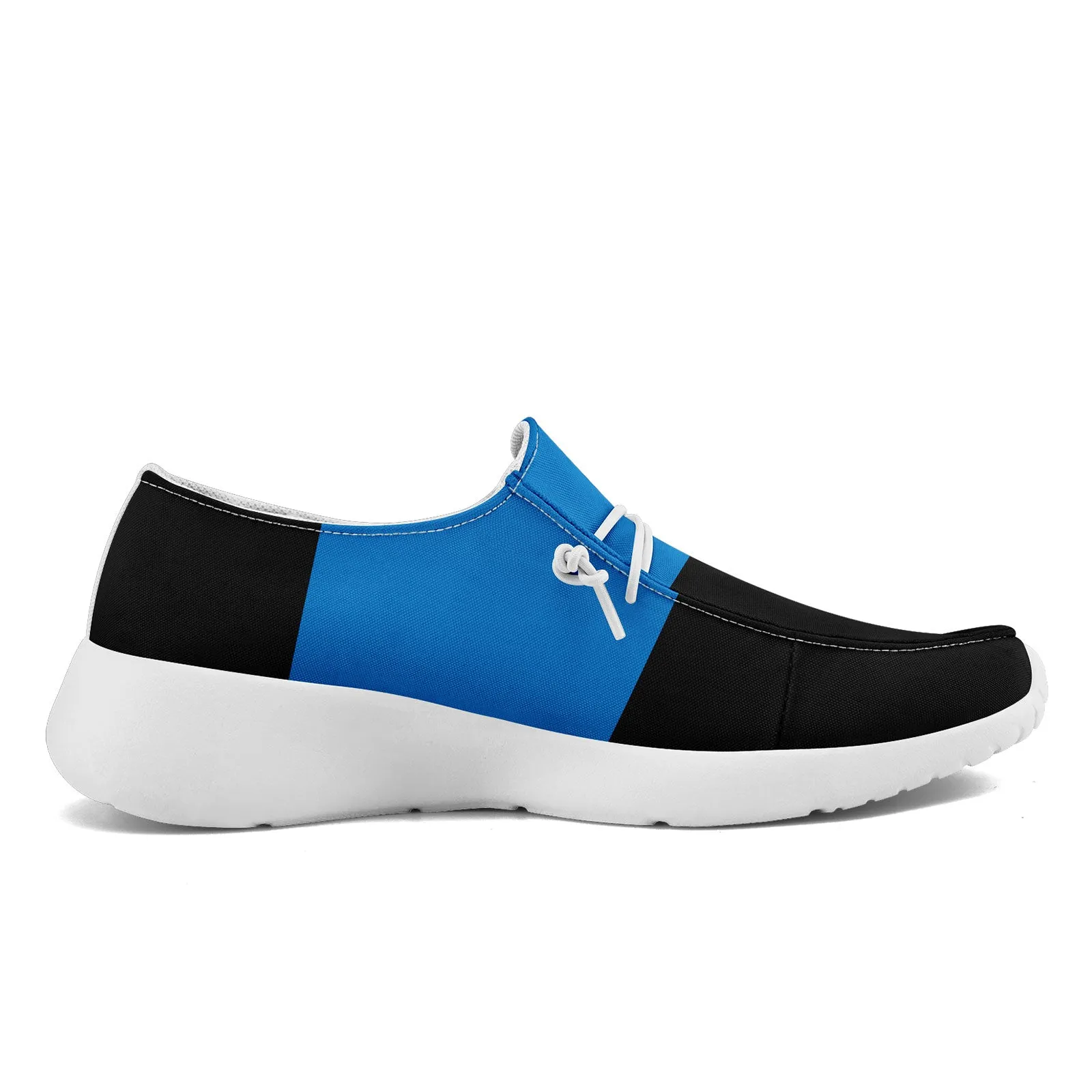 Custom Carolina Black Blue Shoes Personalized Sneaker FN018-D020278-5