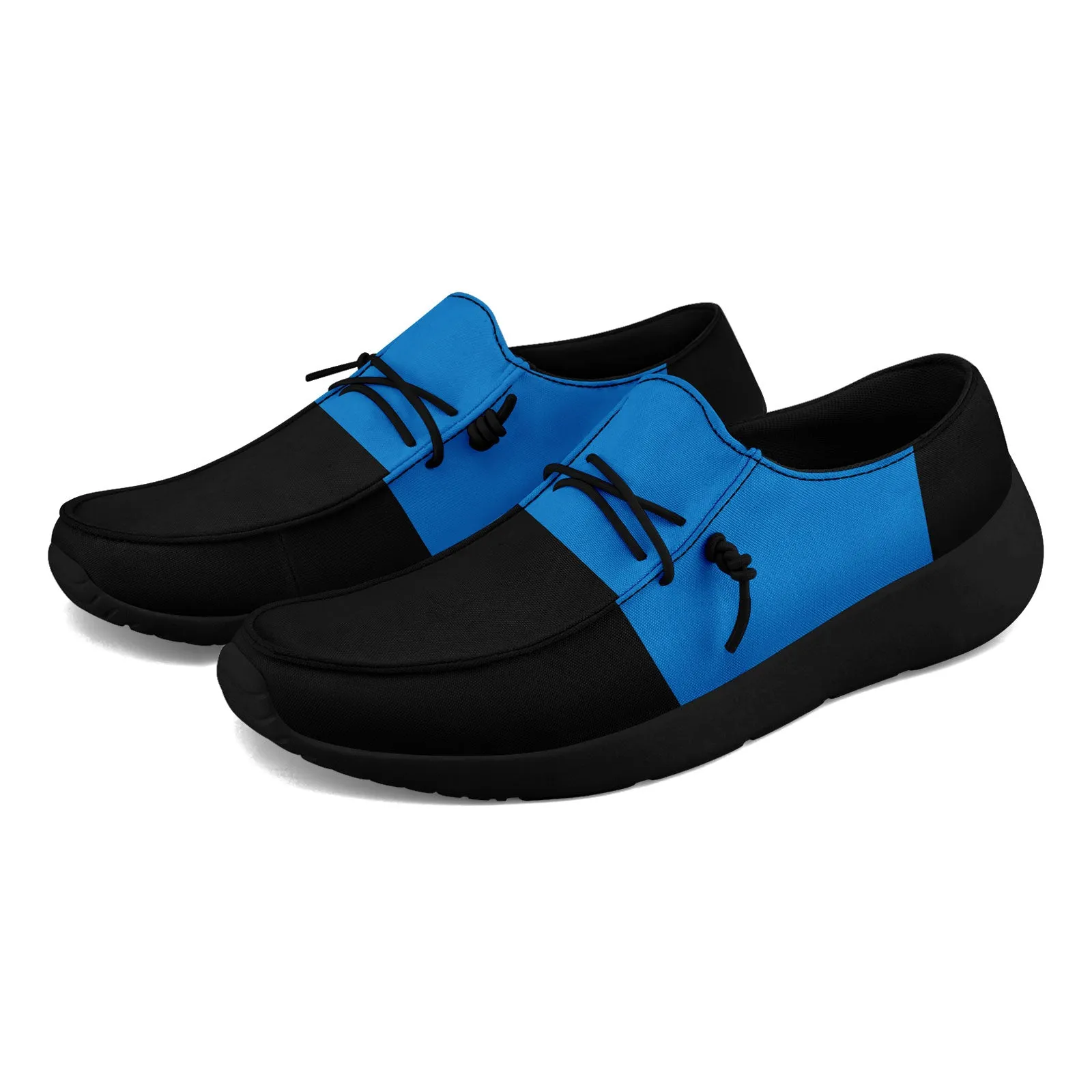 Custom Carolina Black Blue Shoes Personalized Sneaker FN018-D020278-5