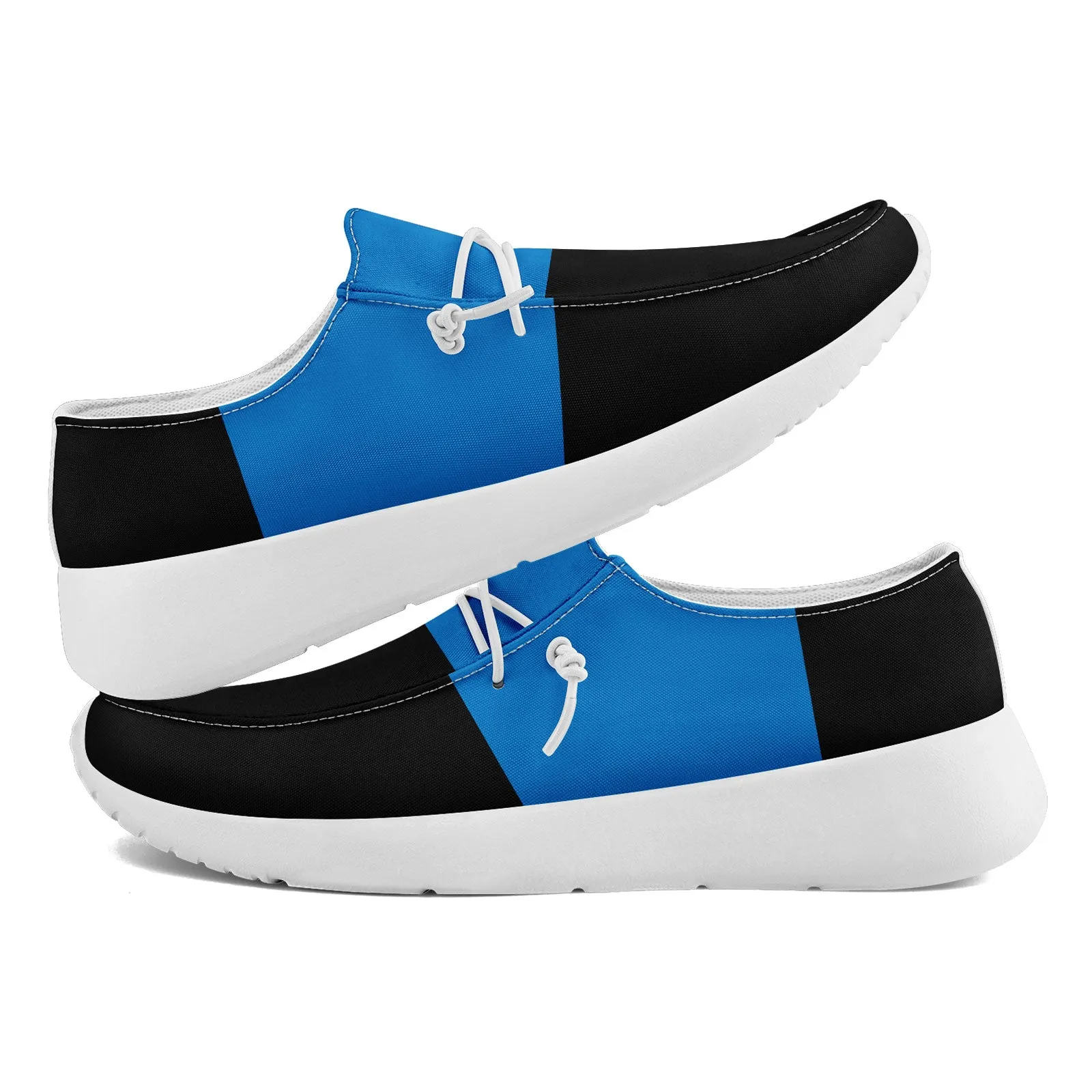 Custom Carolina Black Blue Shoes Personalized Sneaker FN018-D020278-5