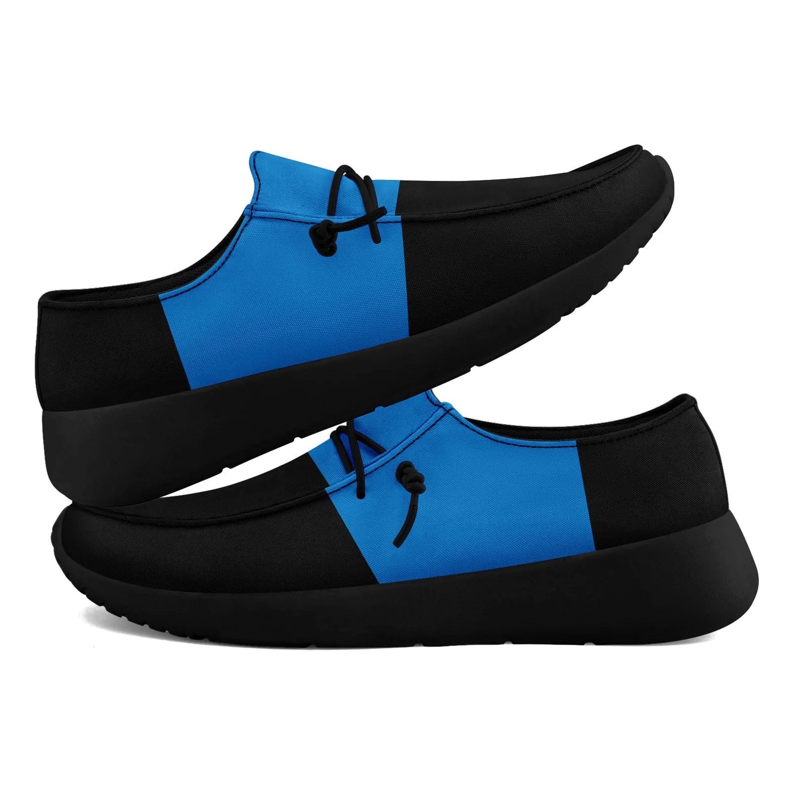 Custom Carolina Black Blue Shoes Personalized Sneaker FN018-D020278-5