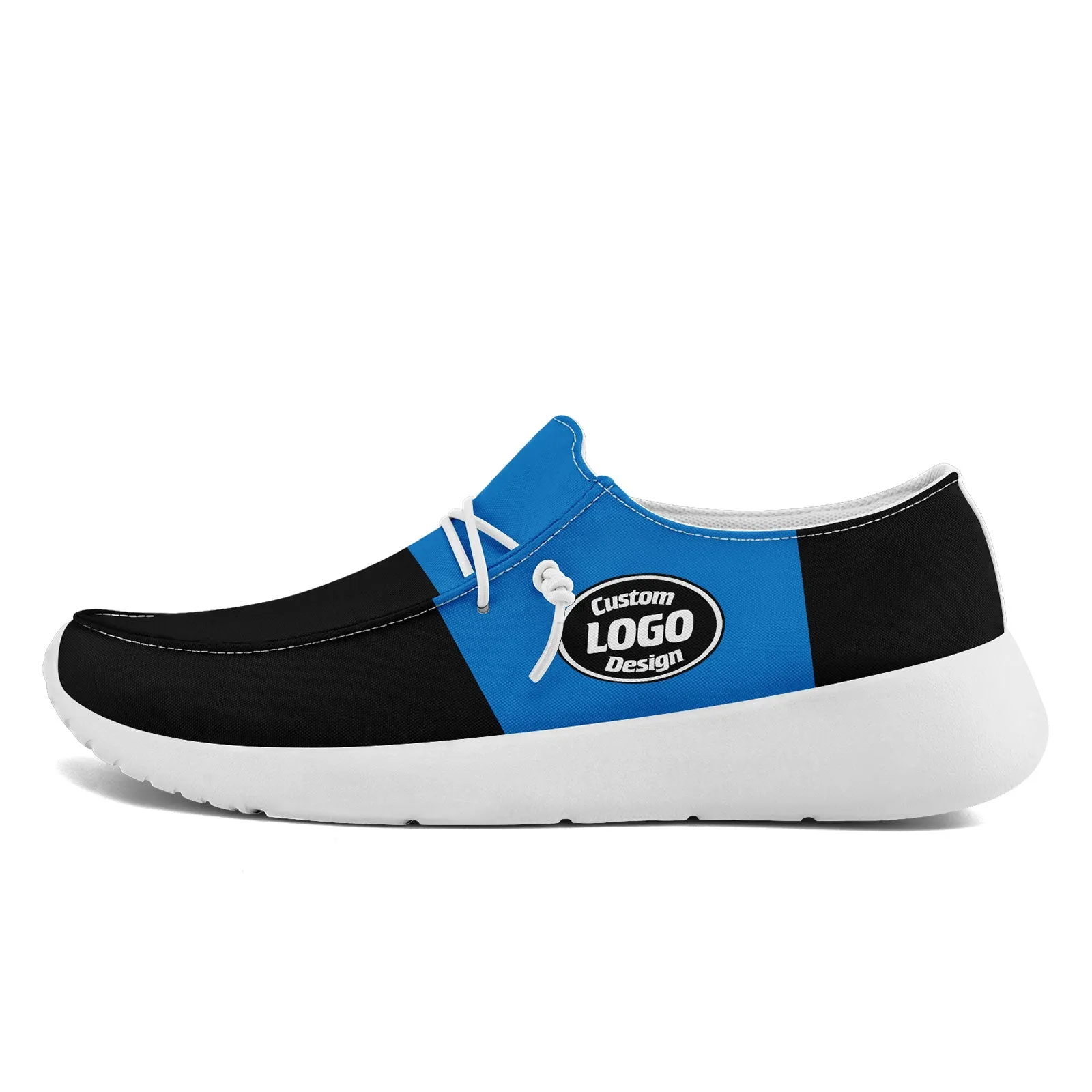 Custom Carolina Black Blue Shoes Personalized Sneaker FN018-D020278-5