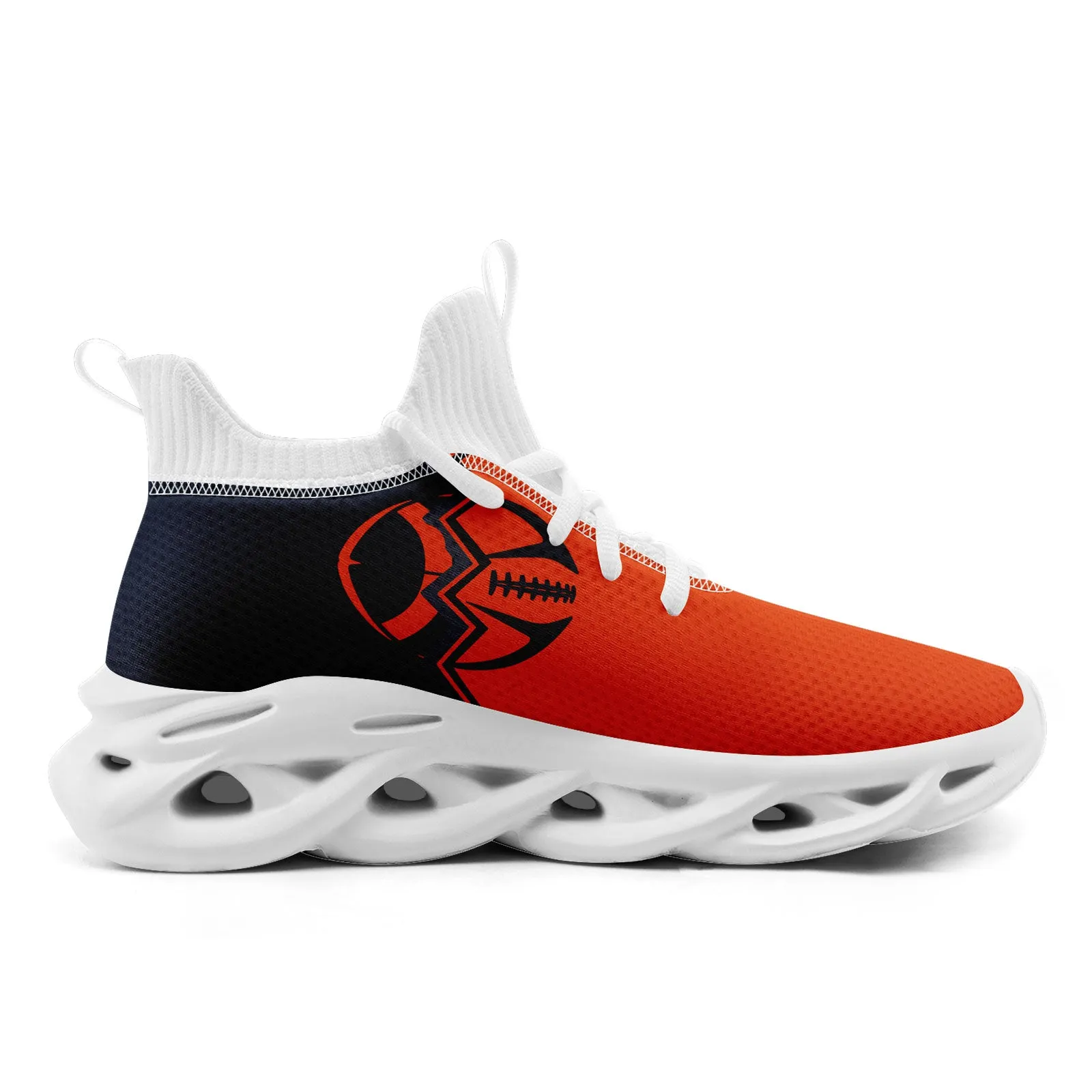 Custom Deep Blue Orange Illinois Maxsoul Shoes Personalized Sneaker FN030A-D028017-4