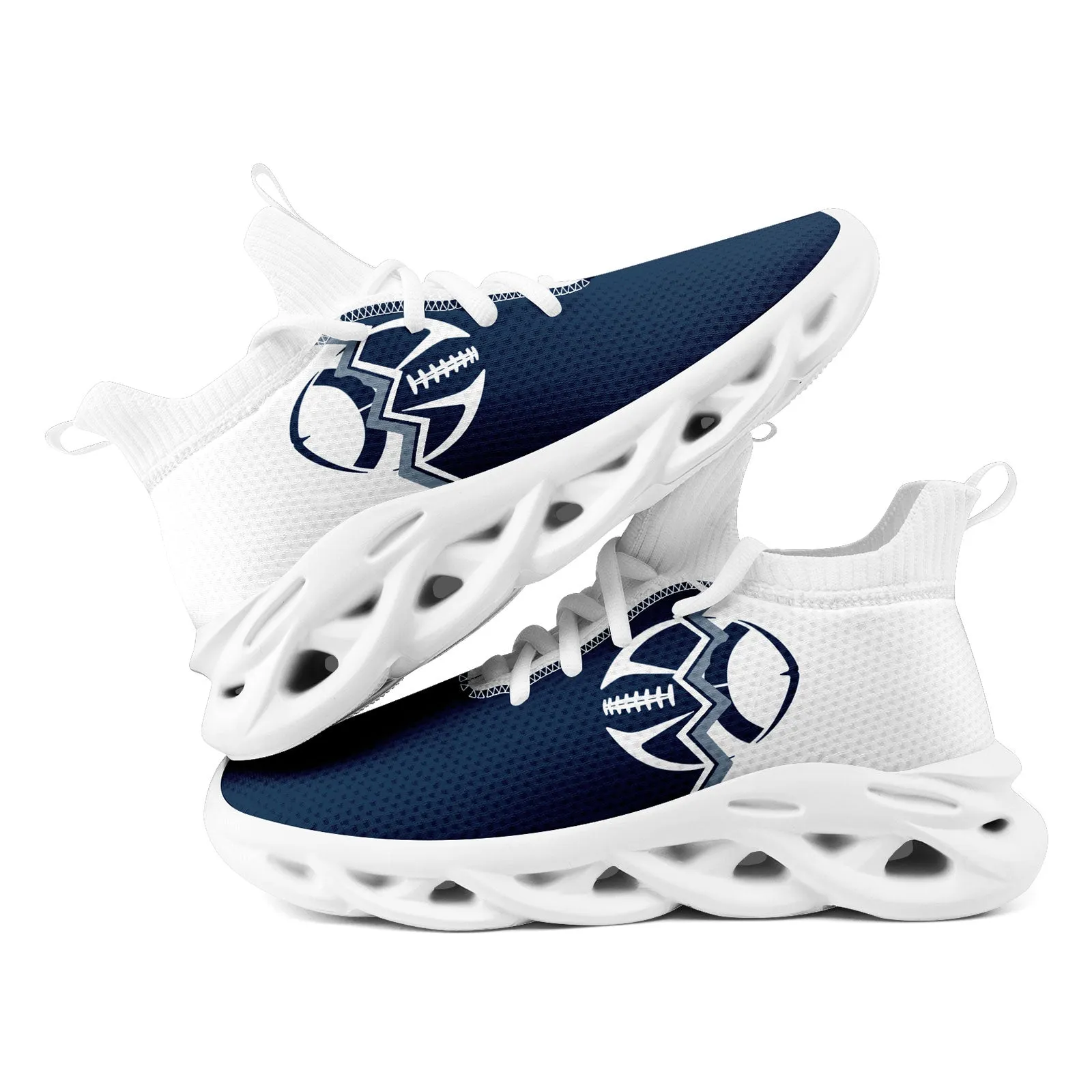 Custom Deep Blue White Texas Maxsoul Shoes Personalized Sneaker FN030A-D028017-5