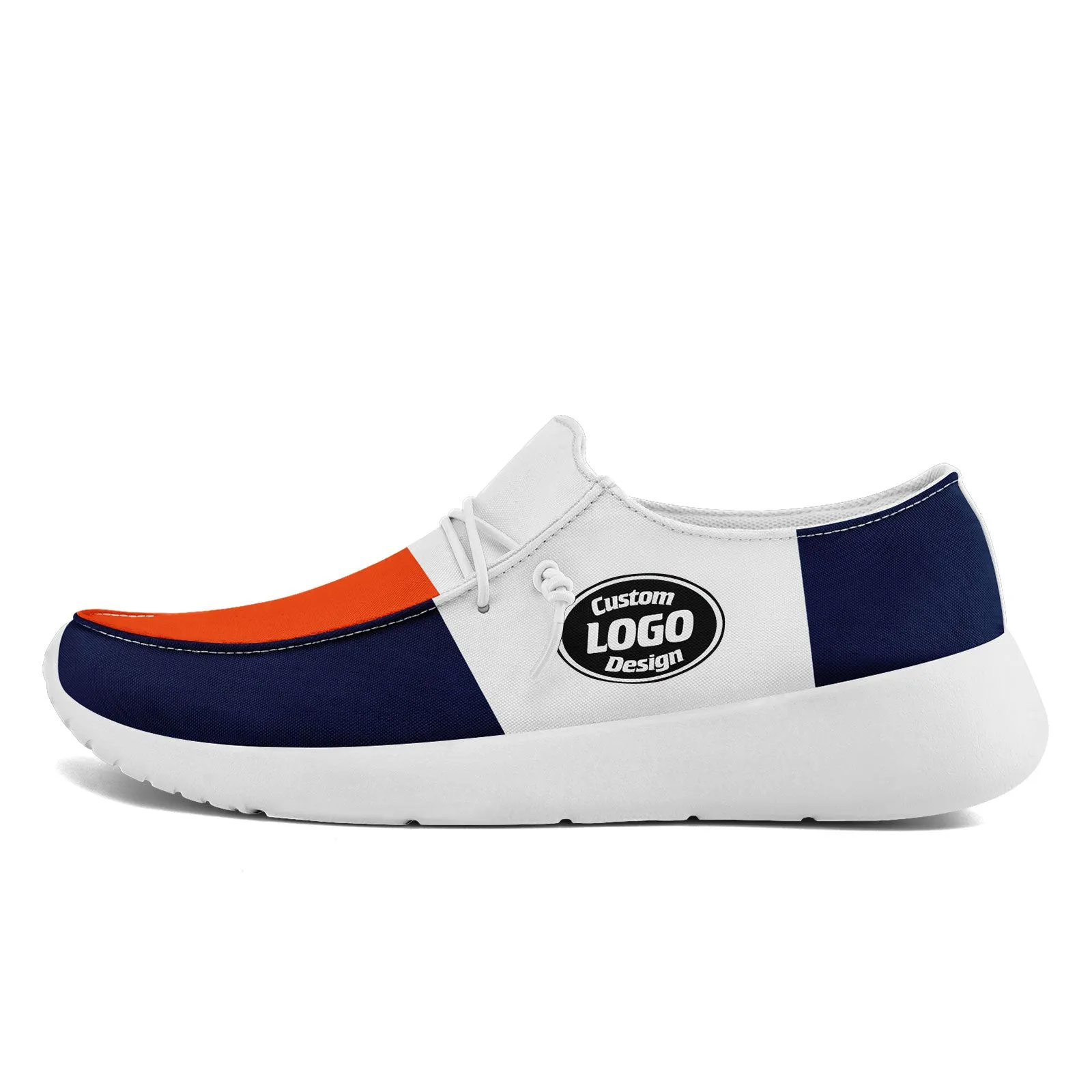 Custom Denver Orange Blue White Shoes Personalized Sneaker FN018-D020278-10