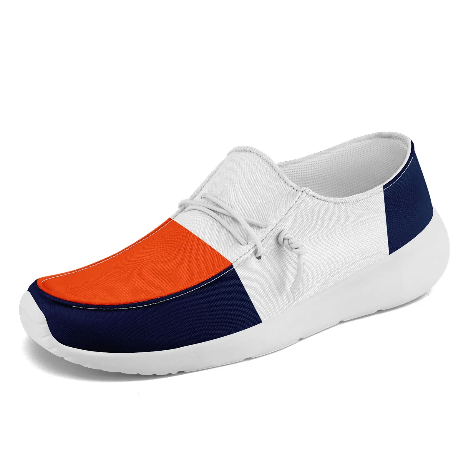 Custom Denver Orange Blue White Shoes Personalized Sneaker FN018-D020278-10