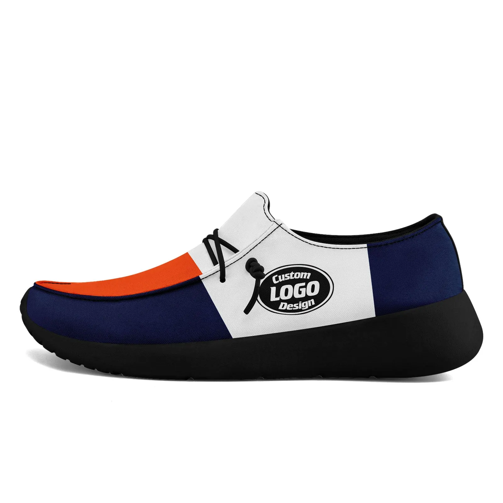 Custom Denver Orange Blue White Shoes Personalized Sneaker FN018-D020278-10