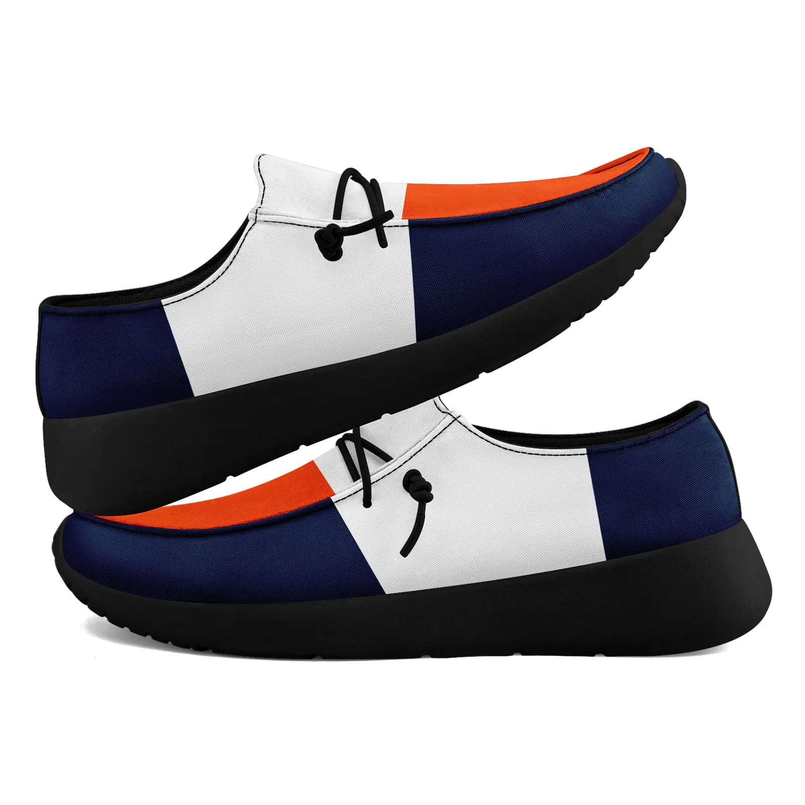 Custom Denver Orange Blue White Shoes Personalized Sneaker FN018-D020278-10