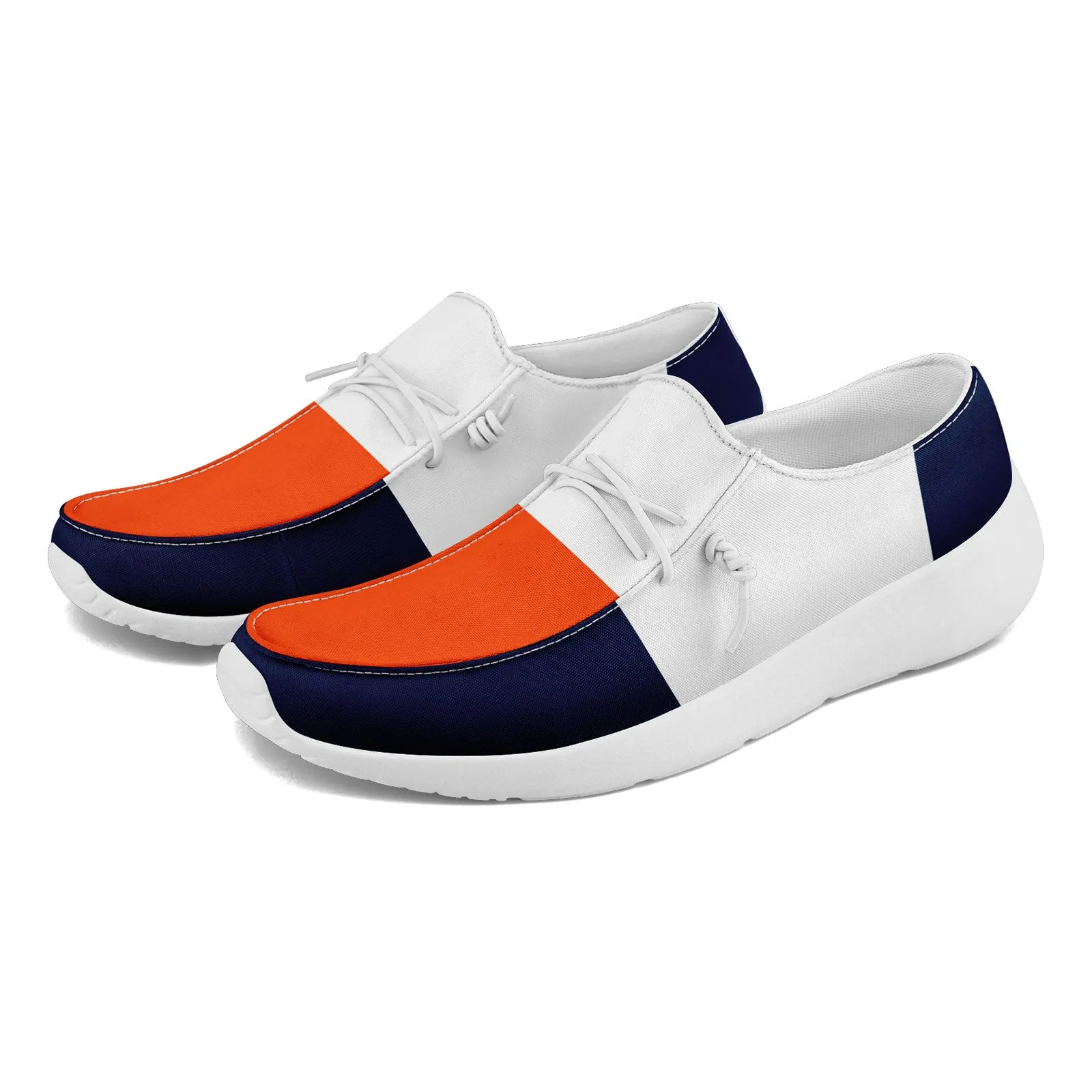 Custom Denver Orange Blue White Shoes Personalized Sneaker FN018-D020278-10